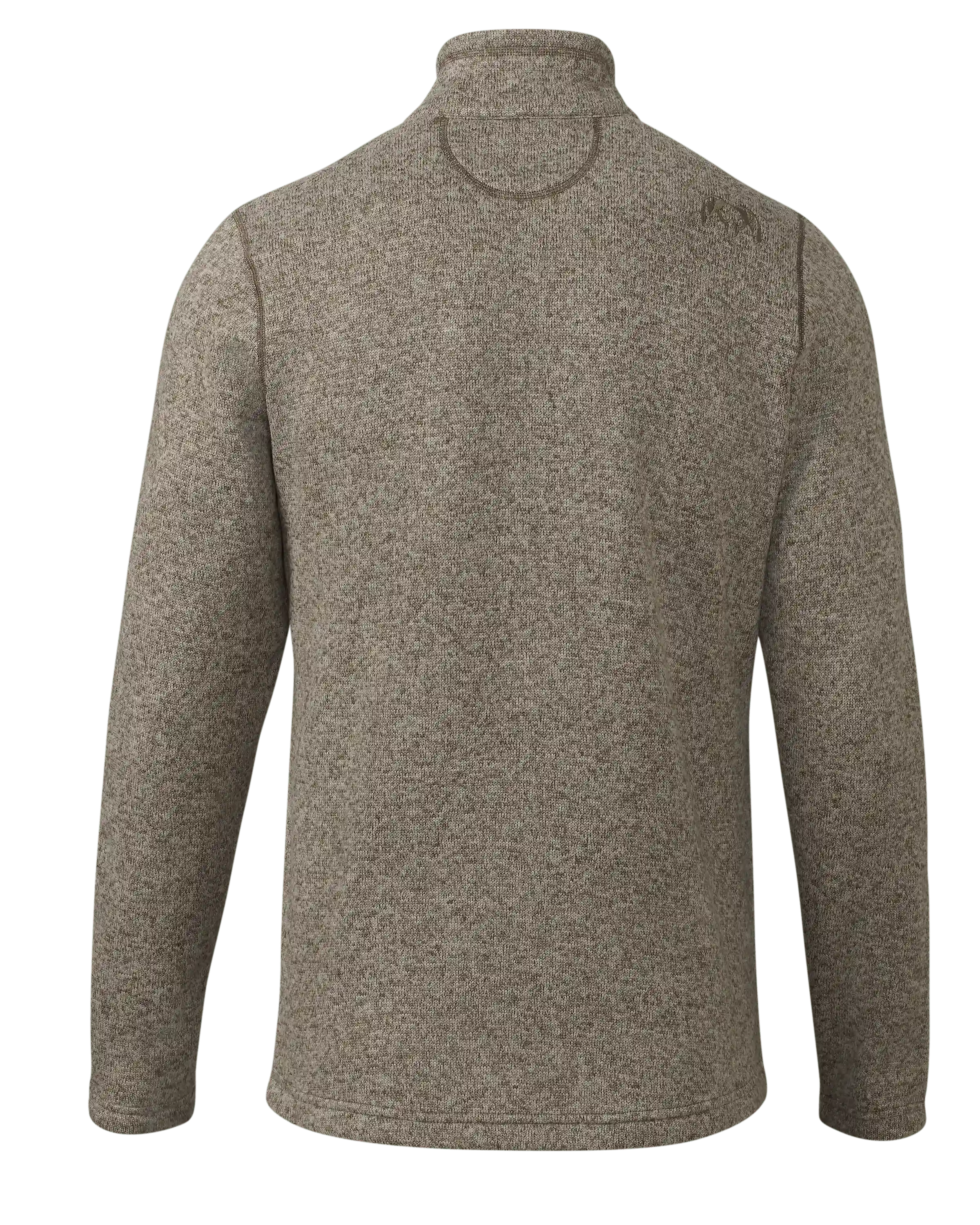 Alternative view of Base Camp Pullover Sweater | Khaki Heather
