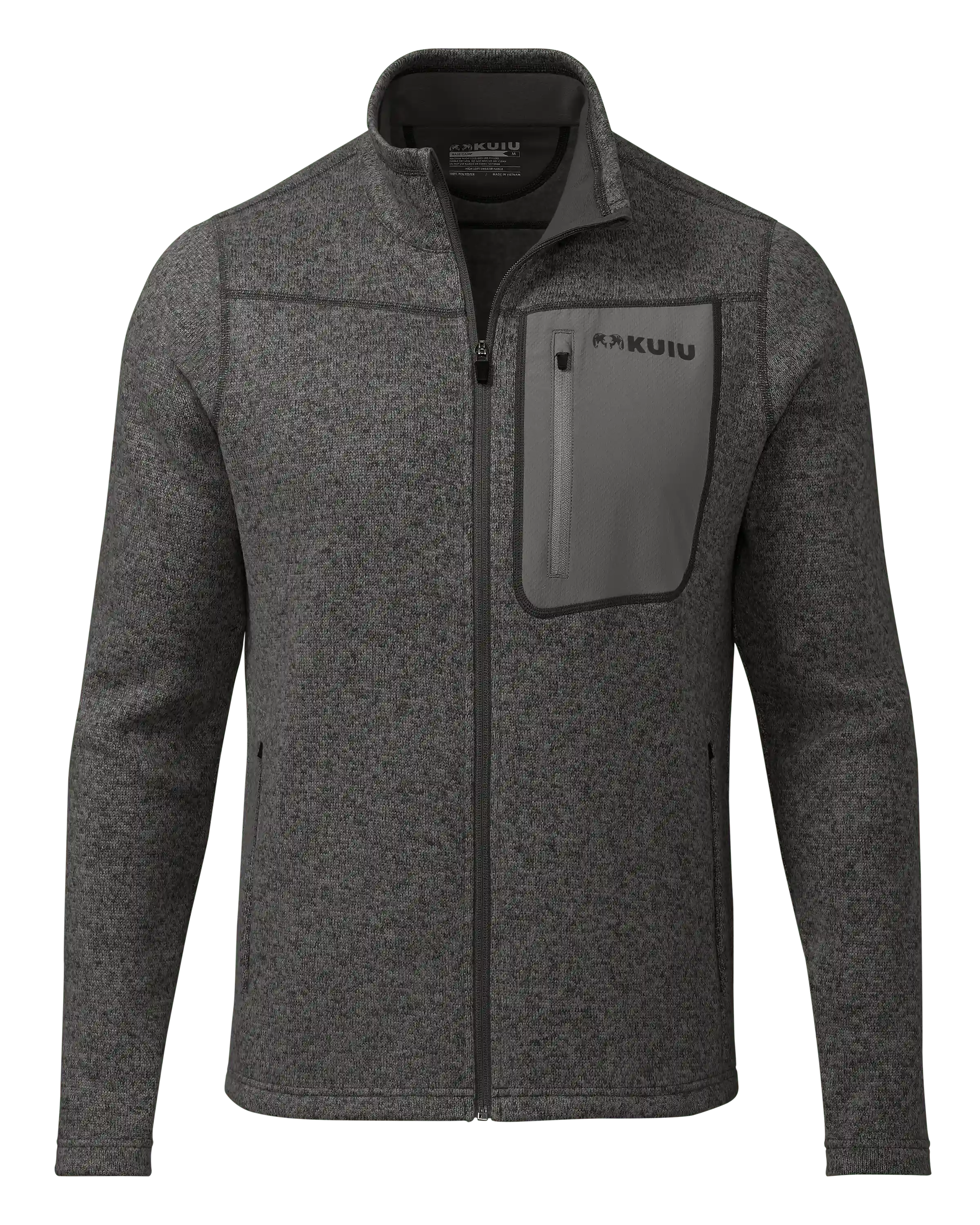 Base Camp Full Zip Sweater | Charcoal Heather
