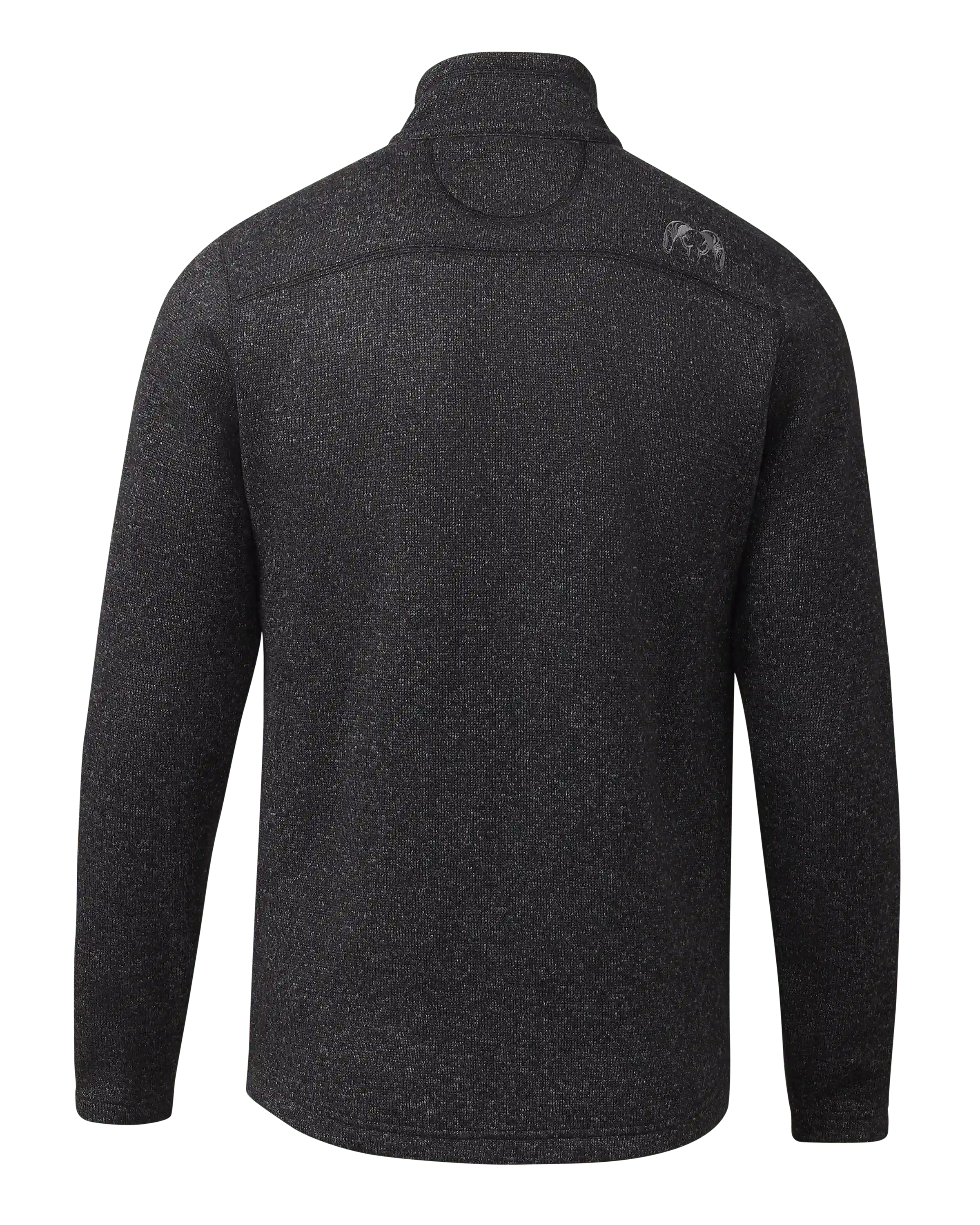 Alternative view of Base Camp Full Zip Sweater | Heather Black