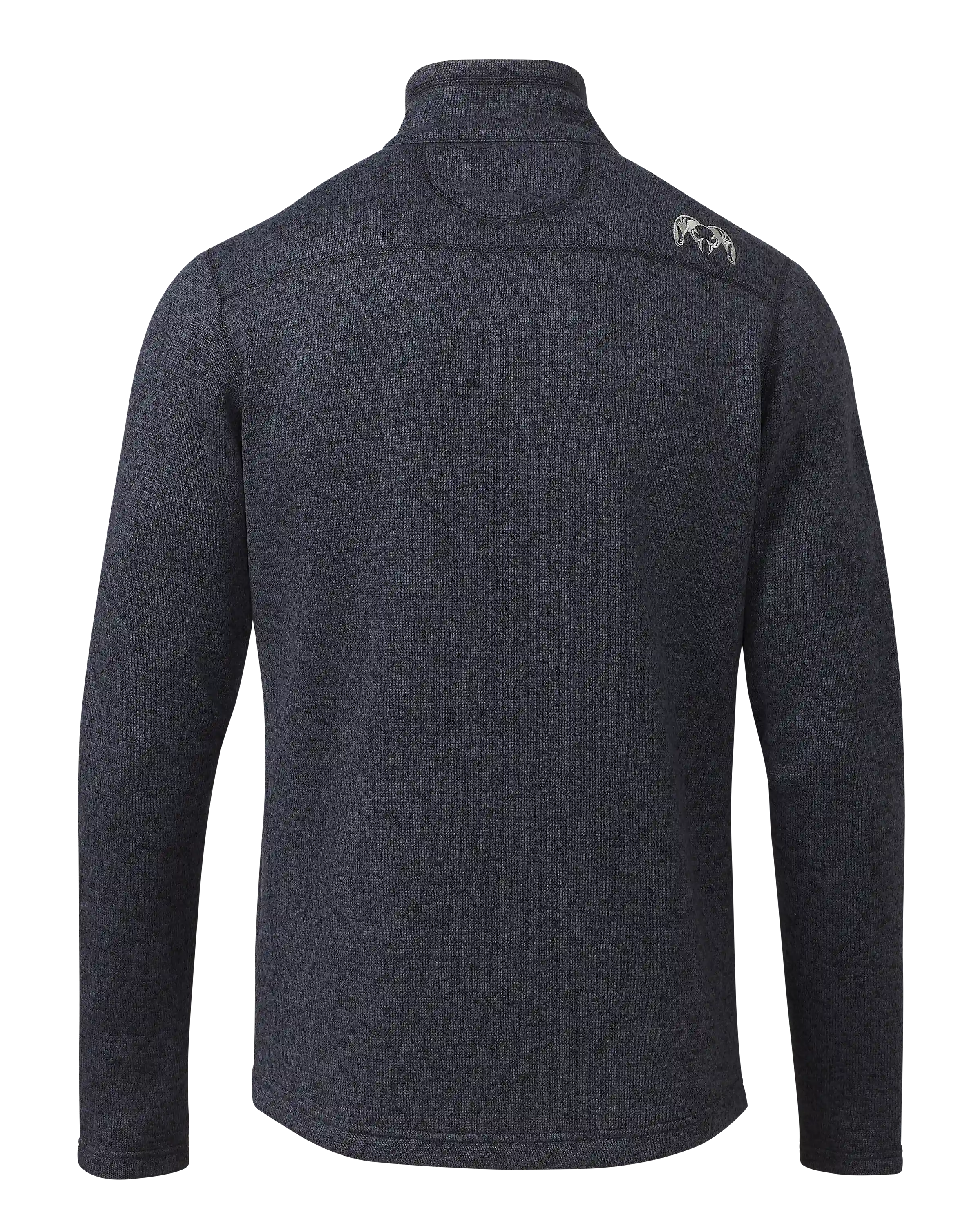 Alternative view of Base Camp Full Zip Sweater | Steel Blue Heather