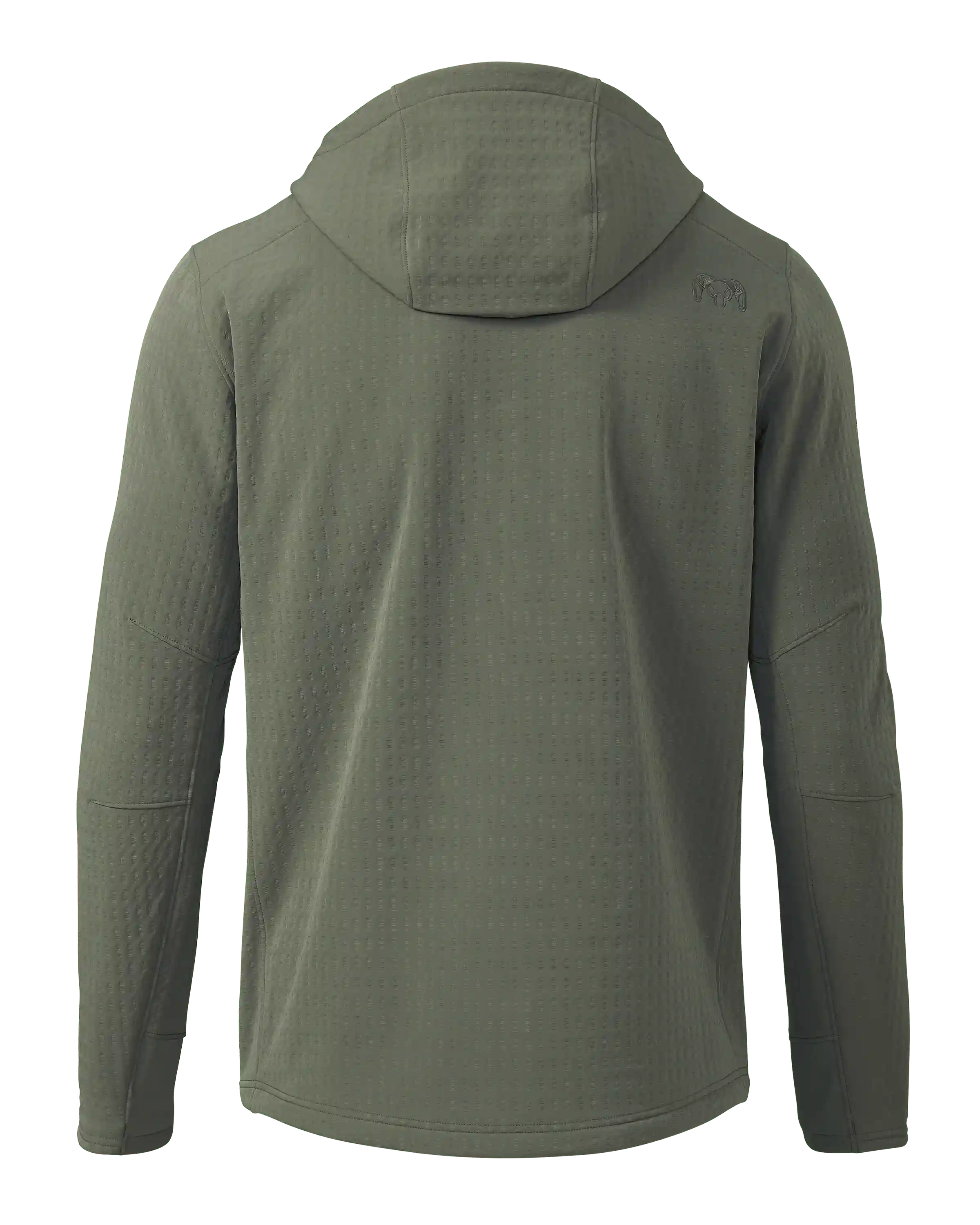 Alternative view of Blockfield Fleece Hoodie | Dark Sage
