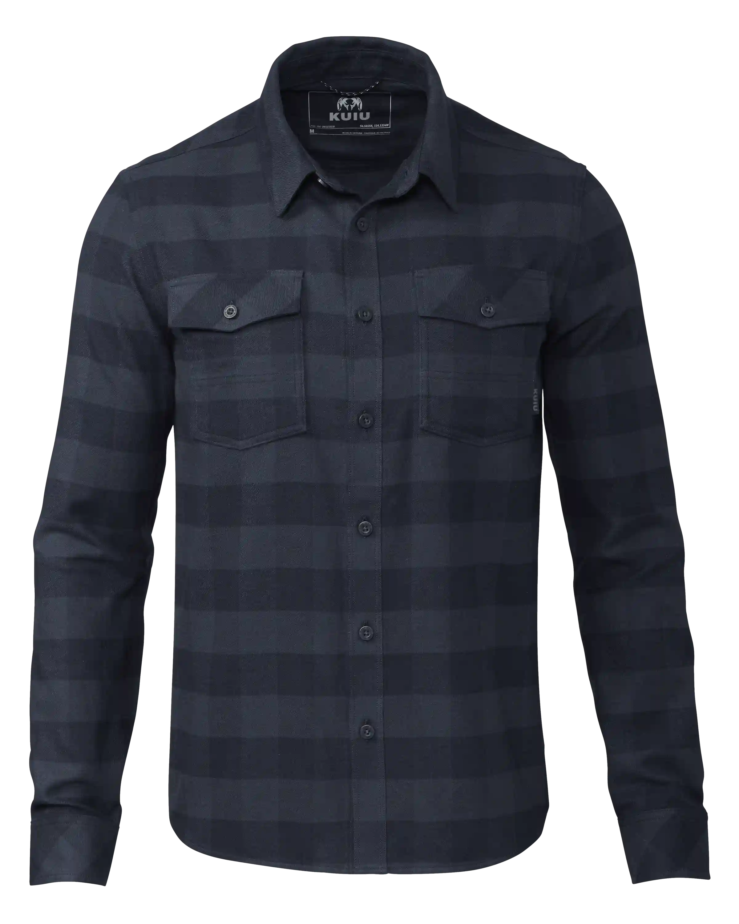 Outlet Field Flannel Shirt | Steel Blue Buffalo Check