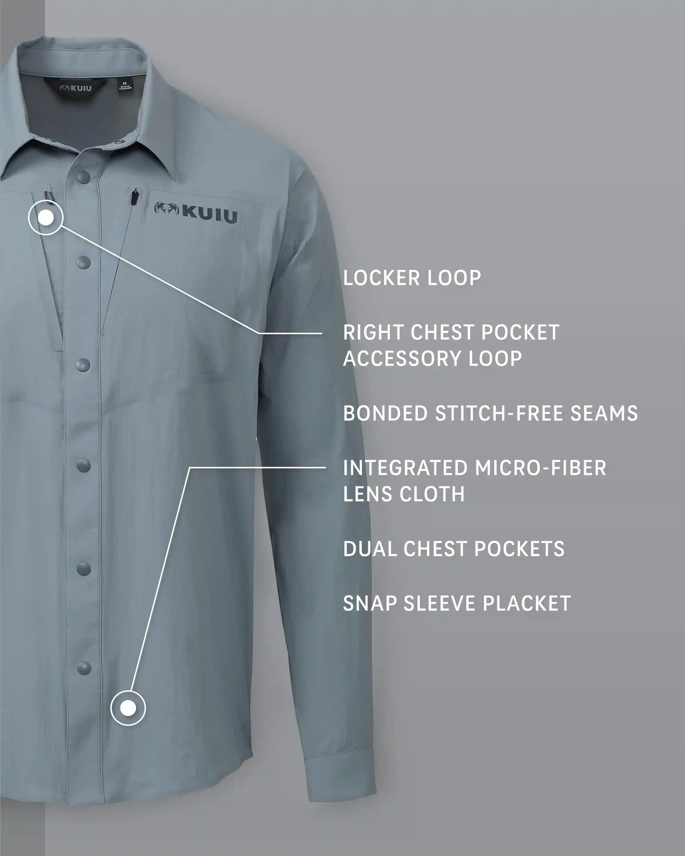 Alternative view of Outlet Salton LS Shirt | Slate