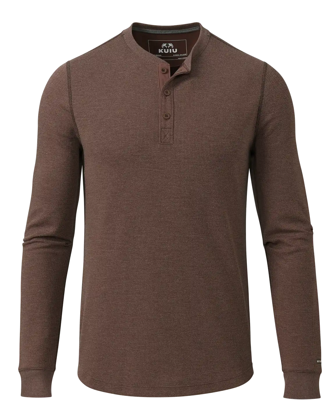 Canyon Waffle Henley | Cedar Heather