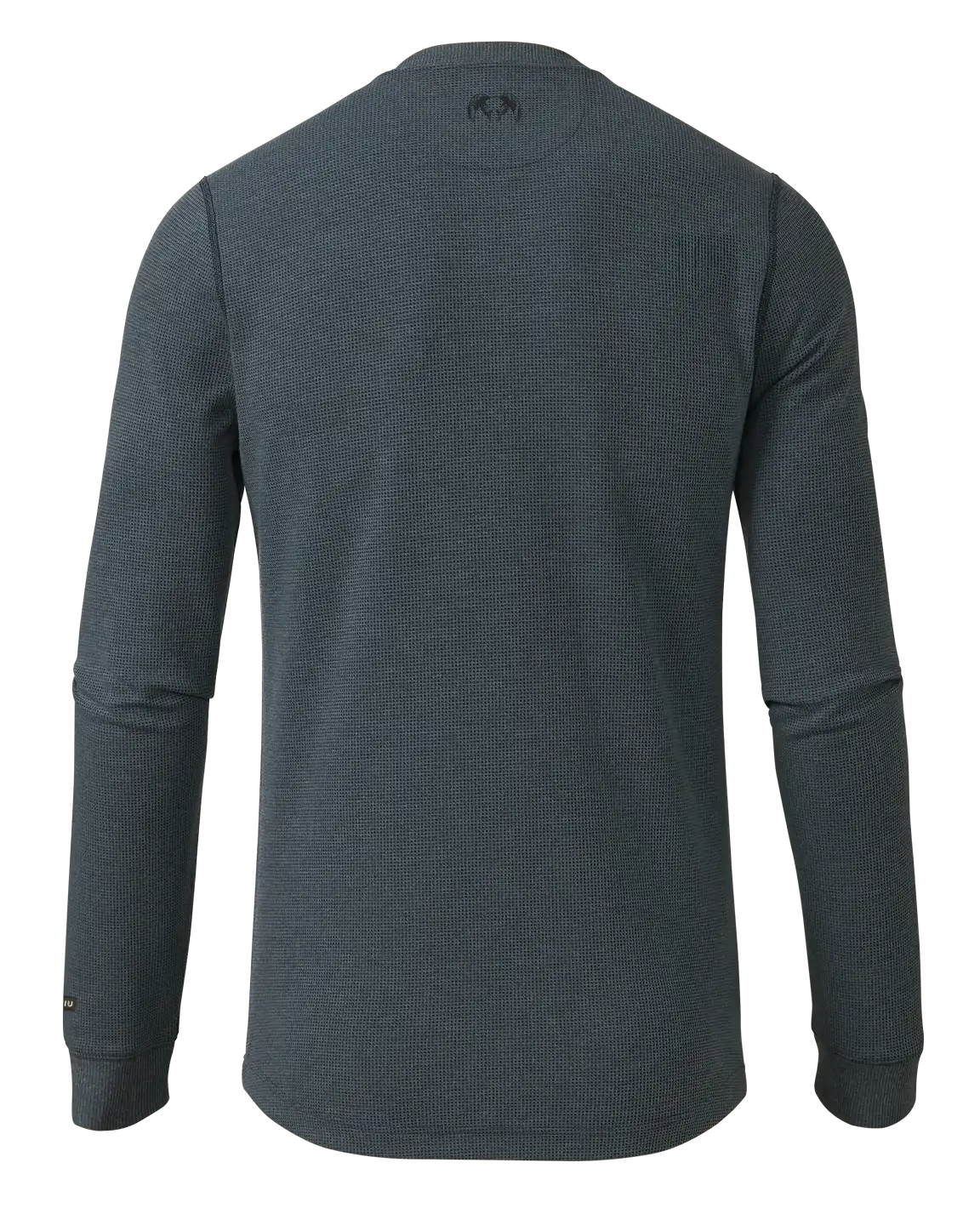 Alternative view of Canyon Waffle Henley | Steel Blue Heather