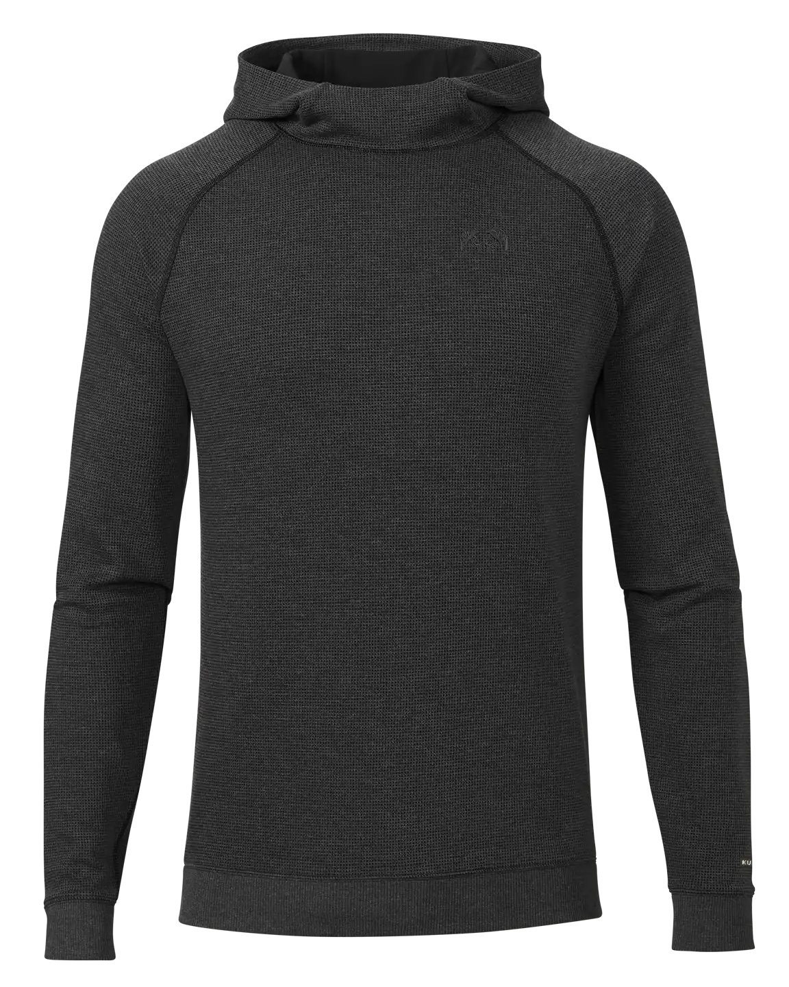 Canyon Waffle Hoodie | Black Heather