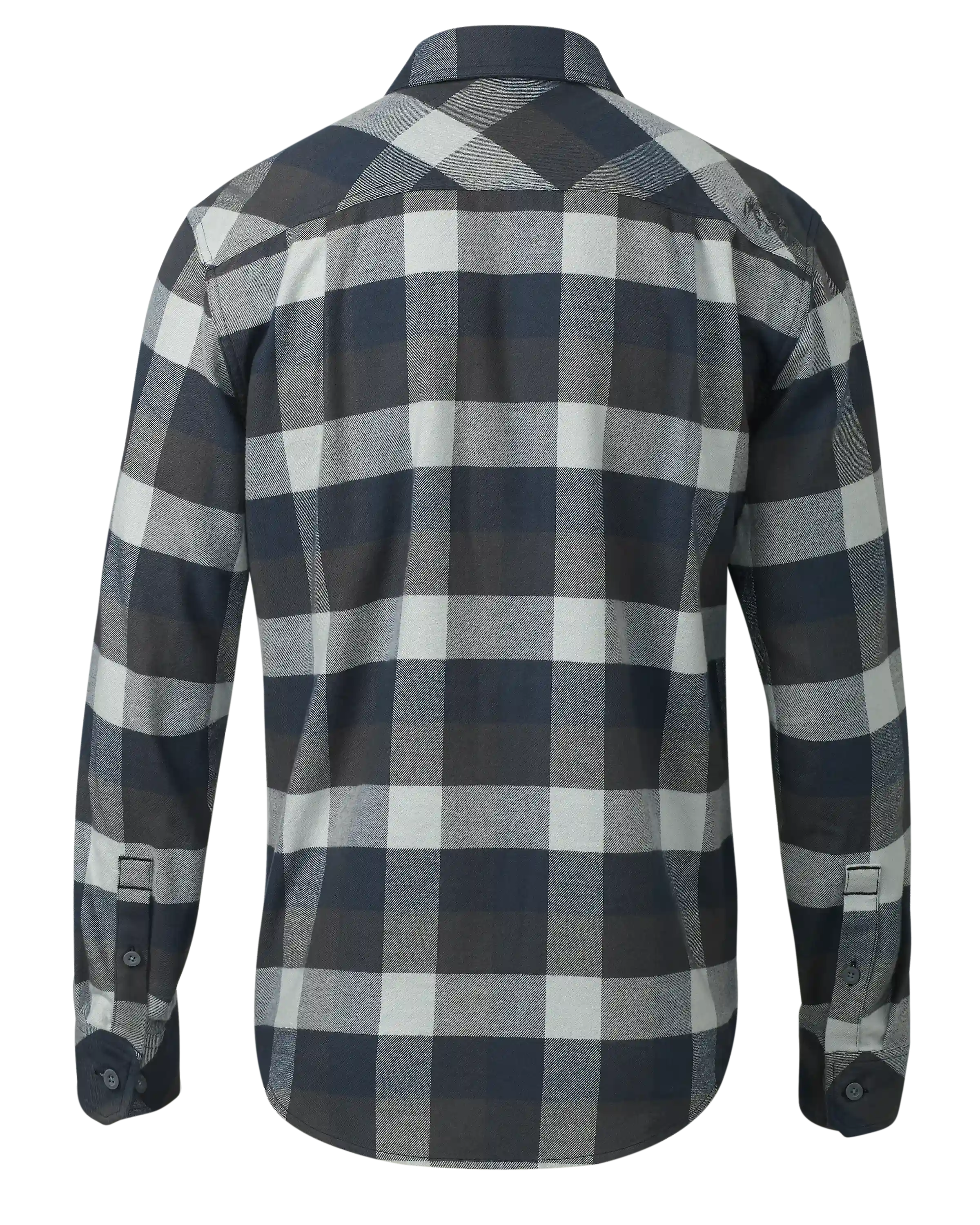 Alternative view of Field Flannel Shirt | Steel Blue Trio