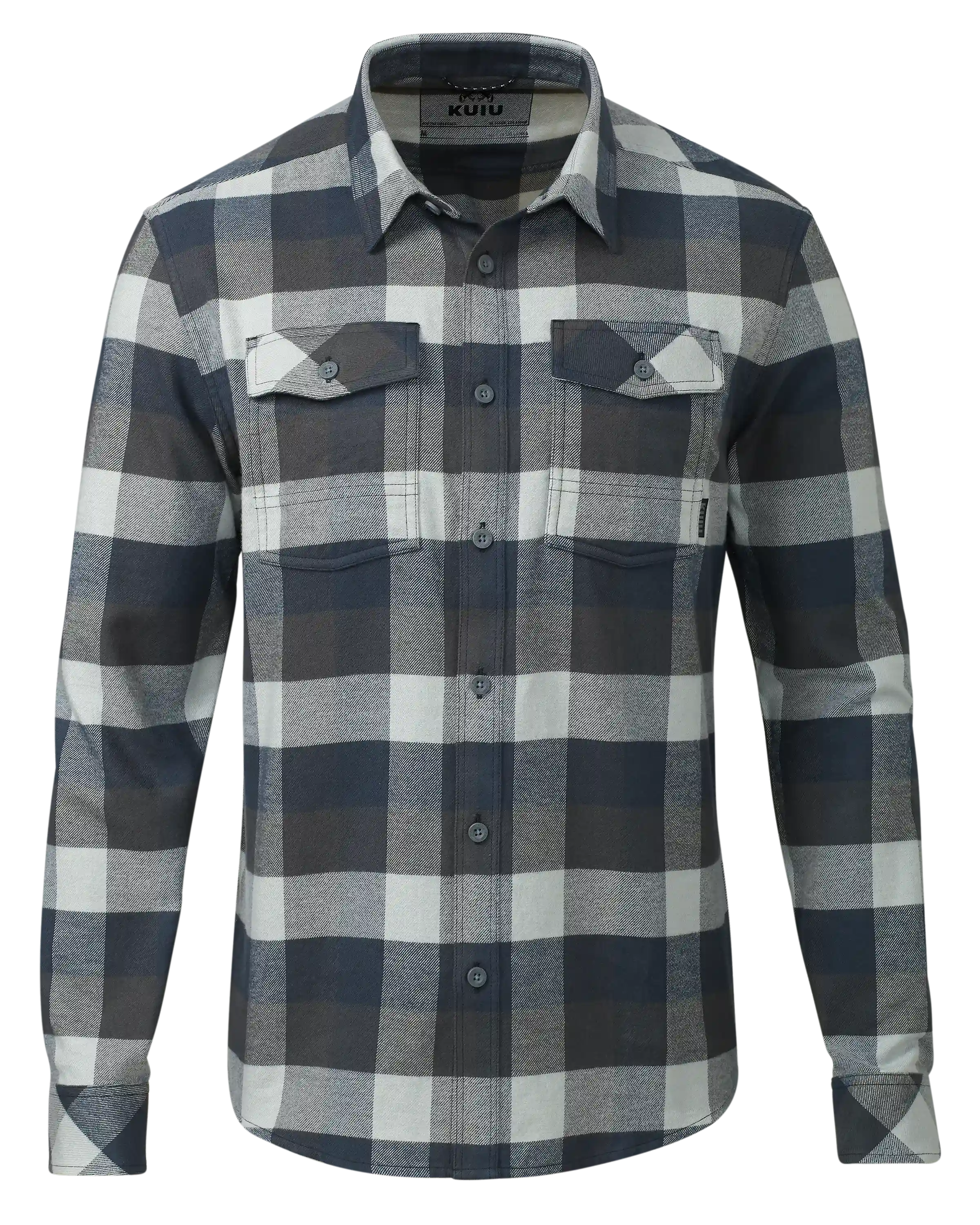 Field Flannel Shirt | Steel Blue Trio