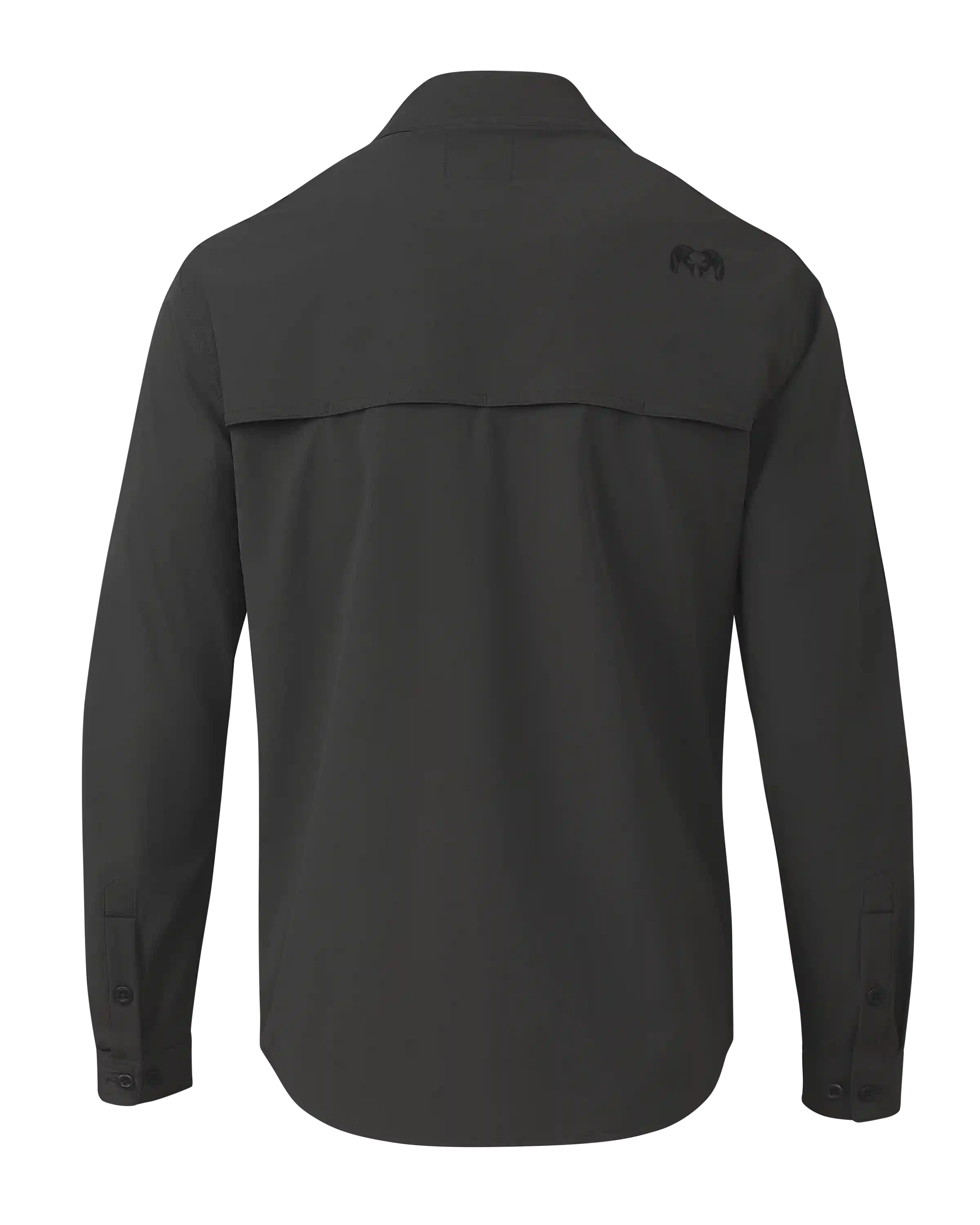 Alternative view of Gauge LS Work Shirt | Asphalt