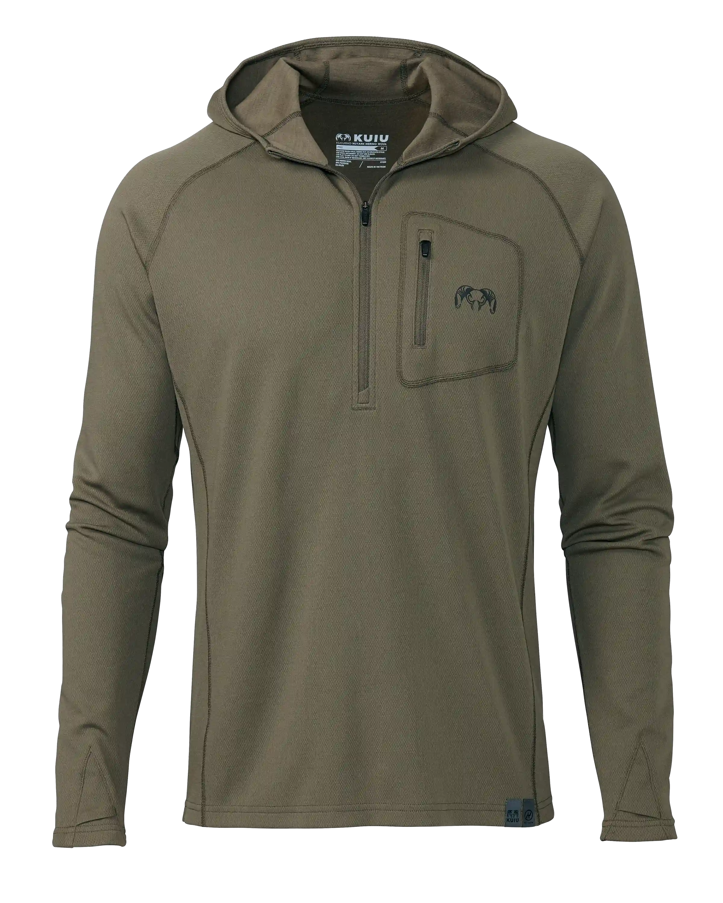 PRO Merino 200 Zip-T Hoodie | Ash