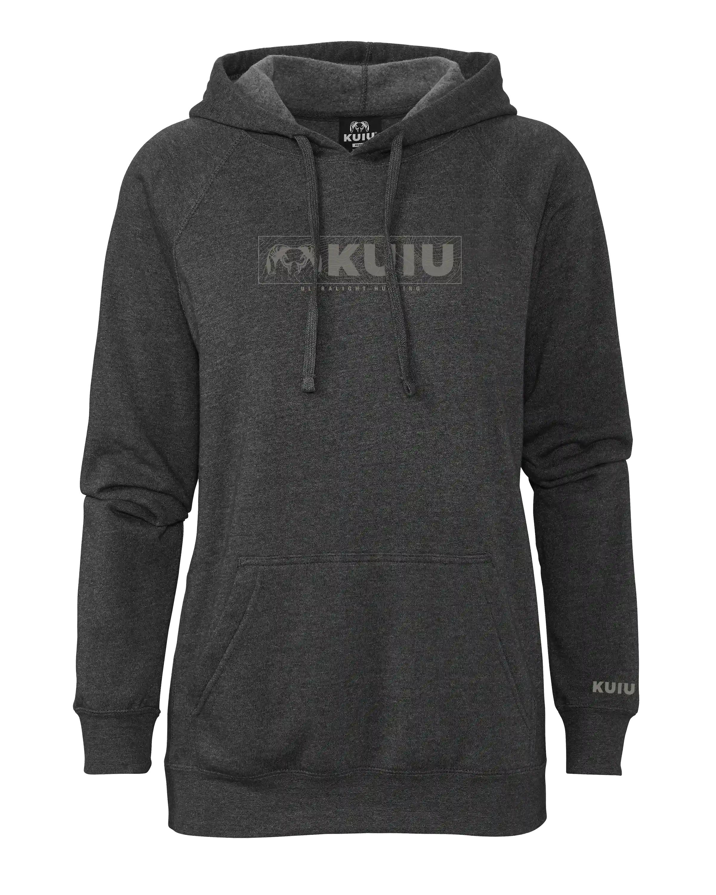 Women's Topo Block Logo Hoodie | Charcoal