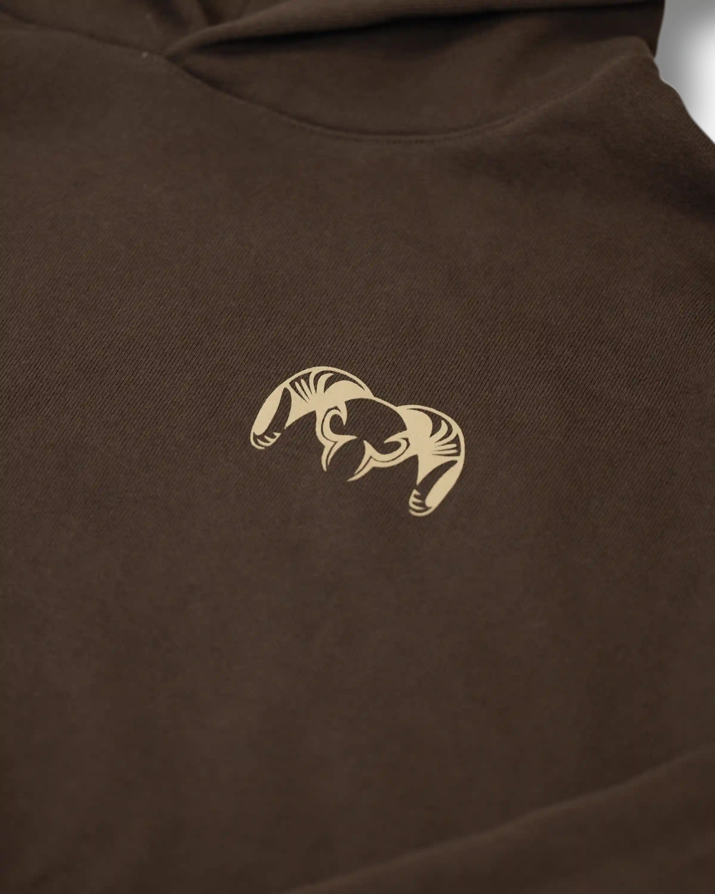 Alternative view of Workgrade Heavyweight Hoodie | Brown