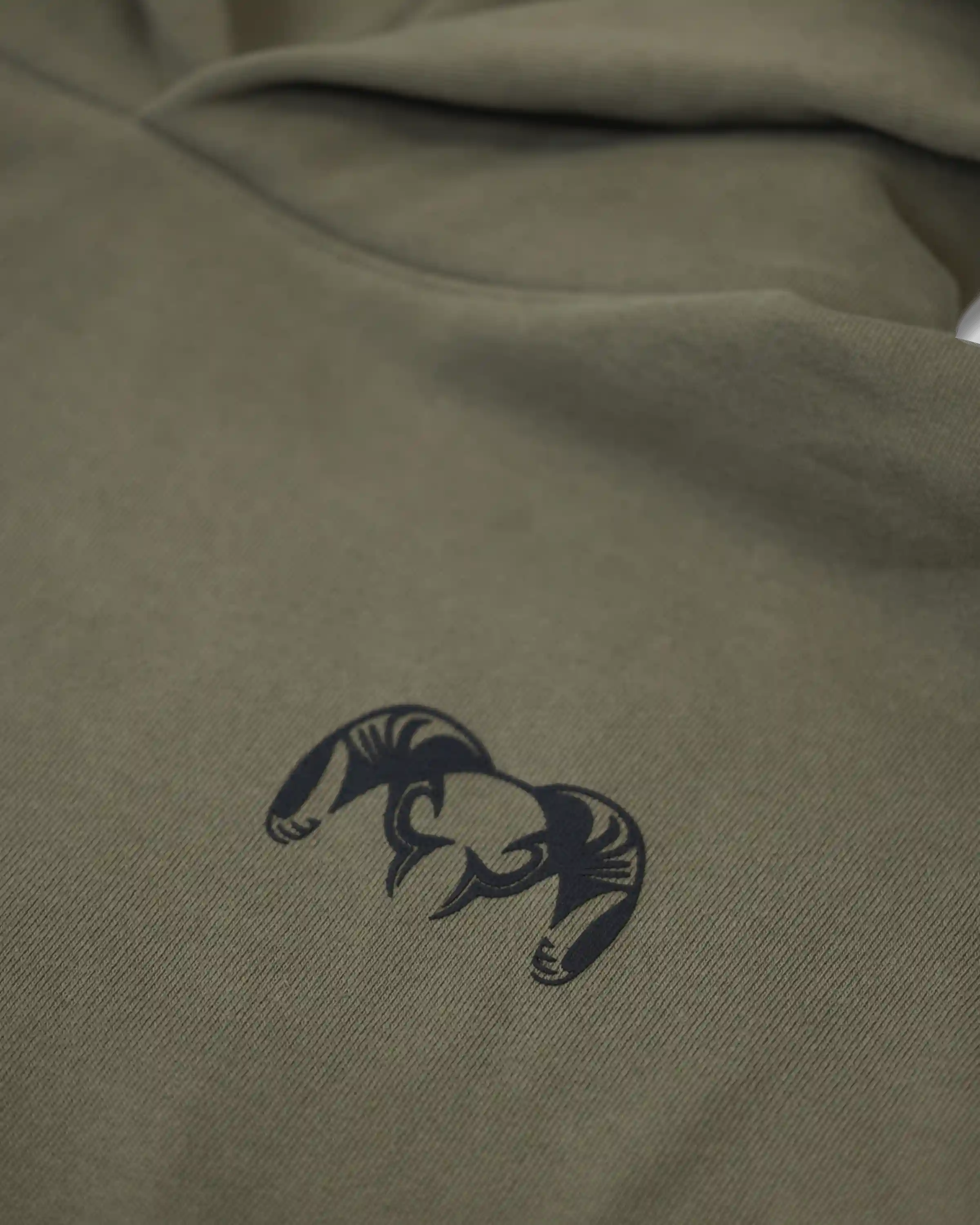 Alternative view of Workgrade Heavyweight Hoodie | Olive