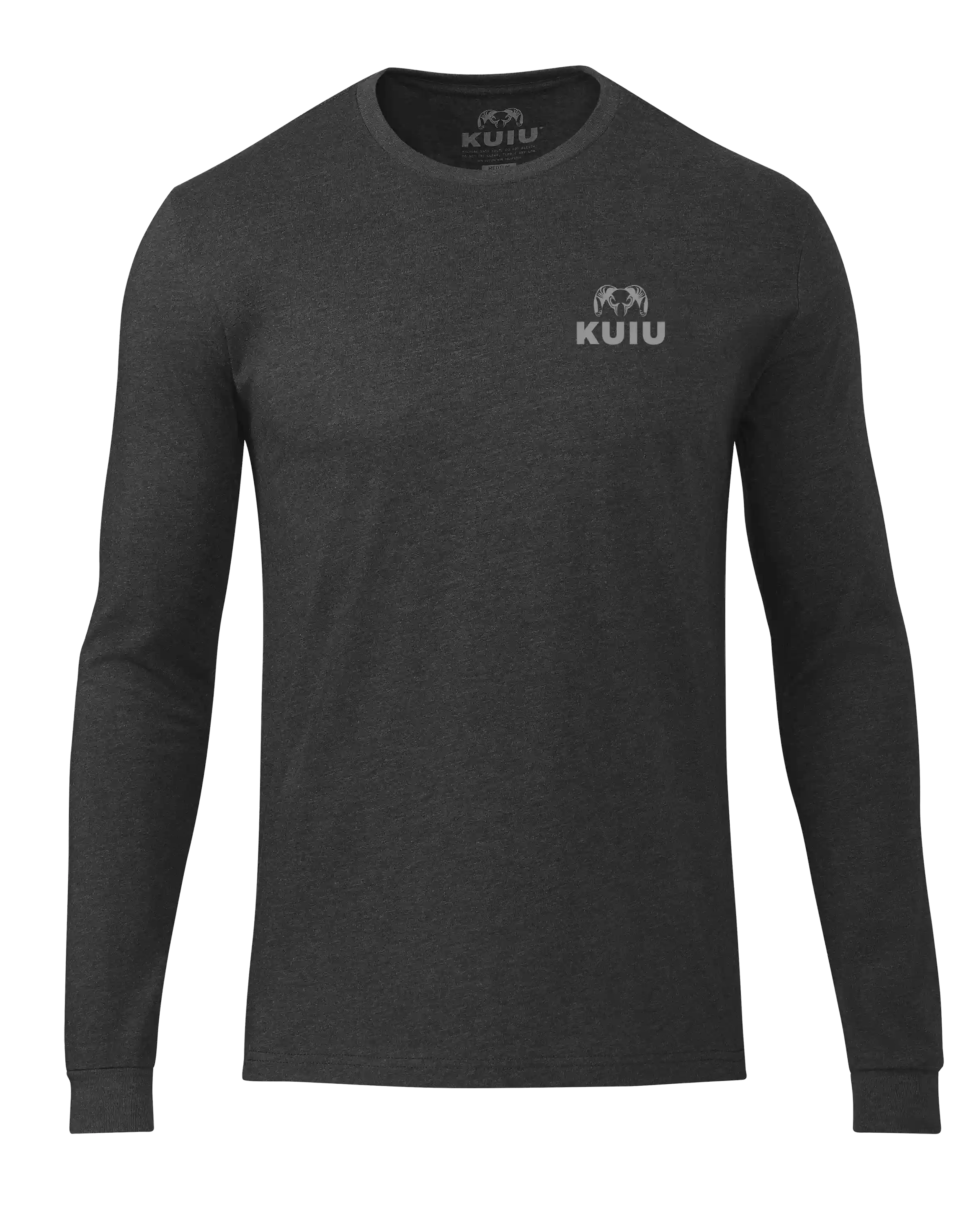 KUIU Logo Long Sleeve T-Shirt | Charcoal