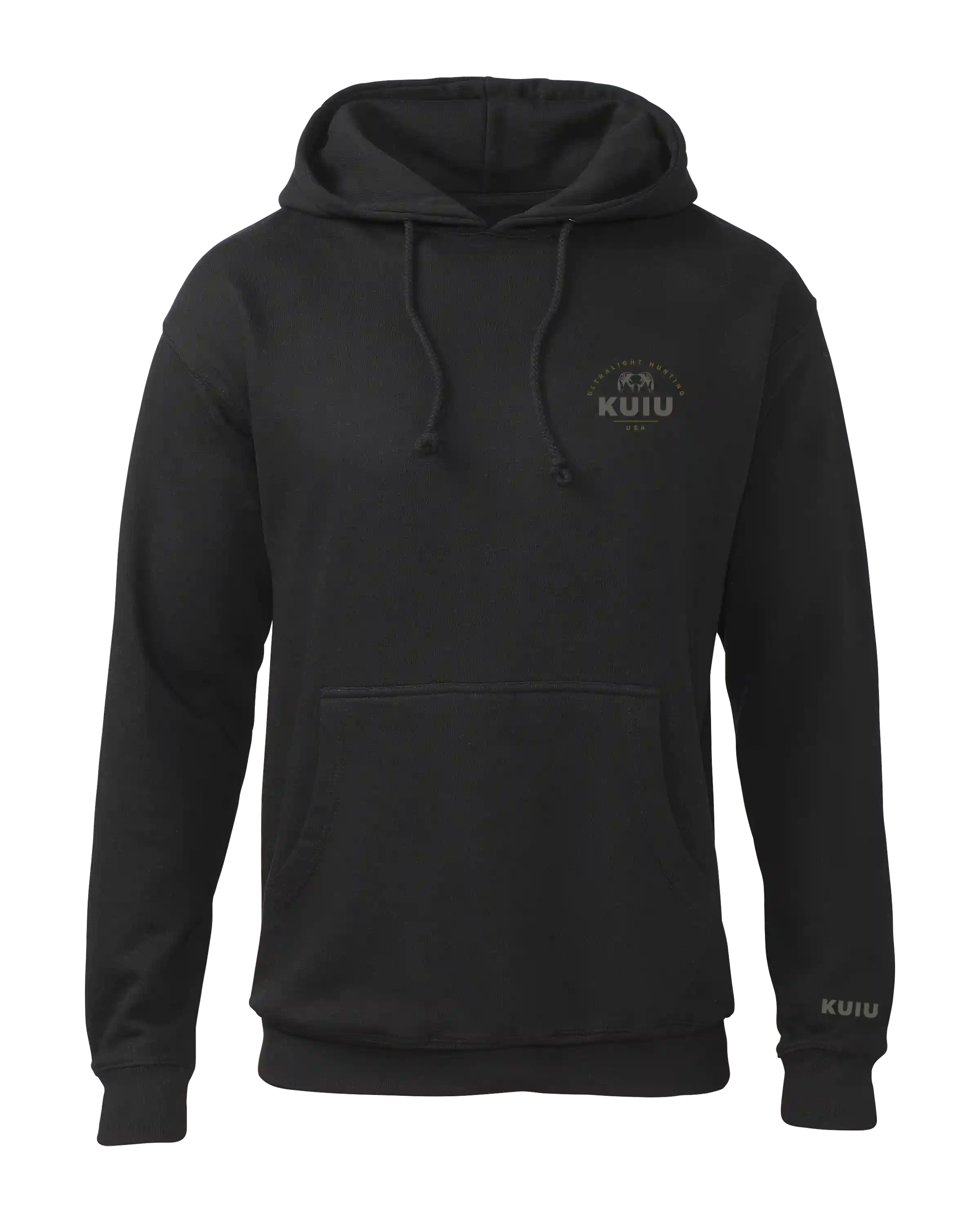 Outlet KUIU Stacked Chest Logo Hoodie | Black