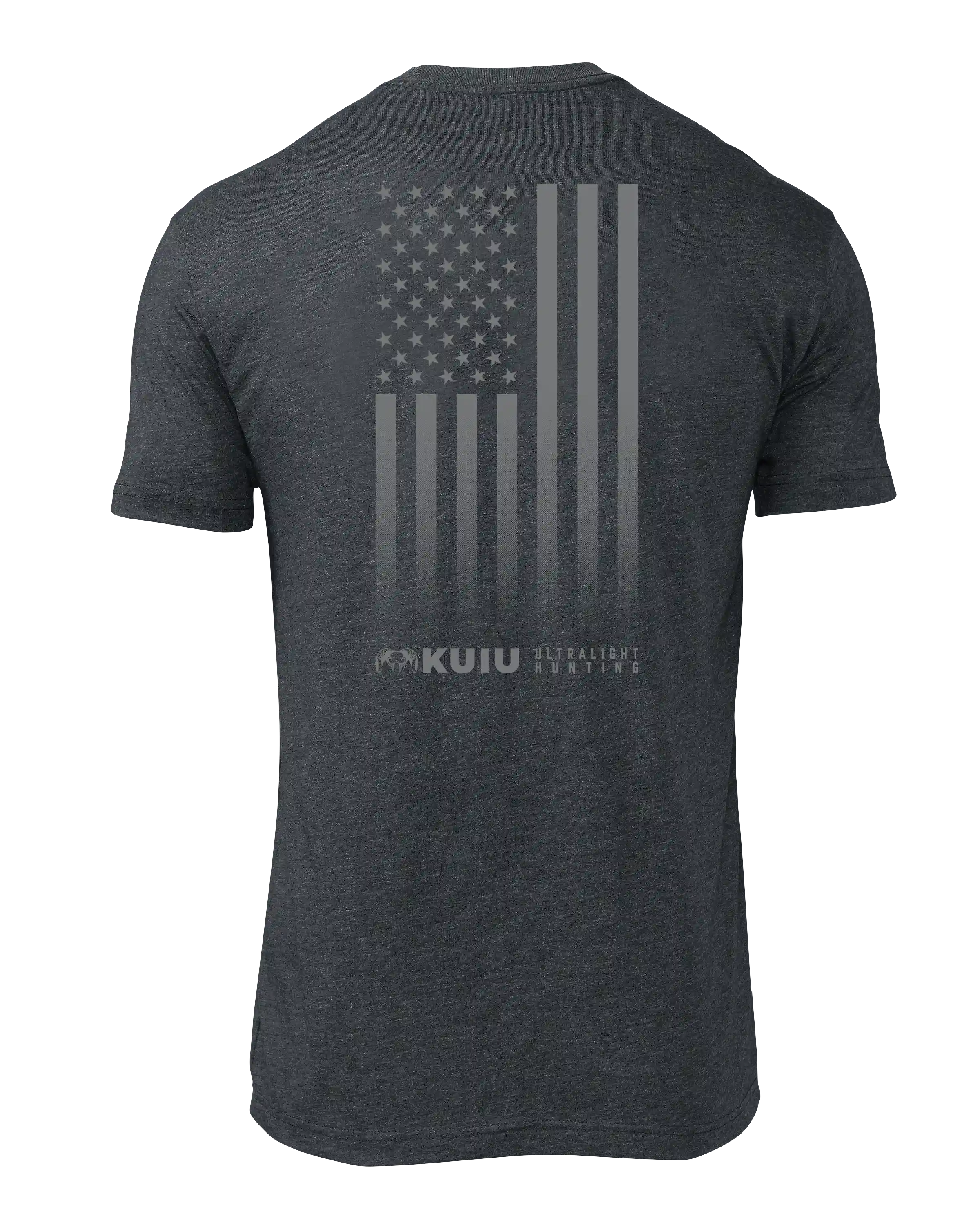 KUIU Vertical Flag Logo T-Shirt | Charcoal