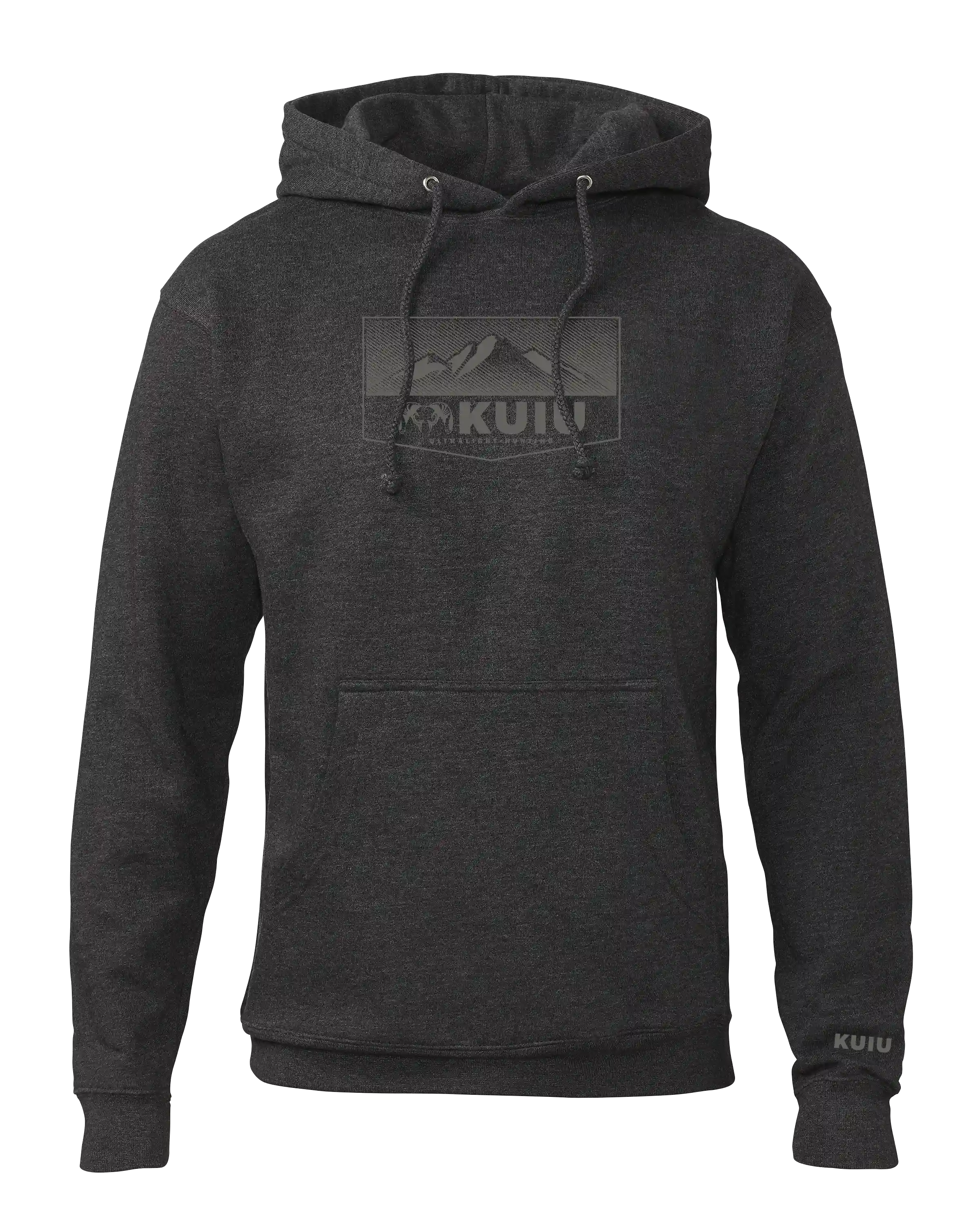 KUIU Ultralight Mountain Logo Hoodie | Charcoal