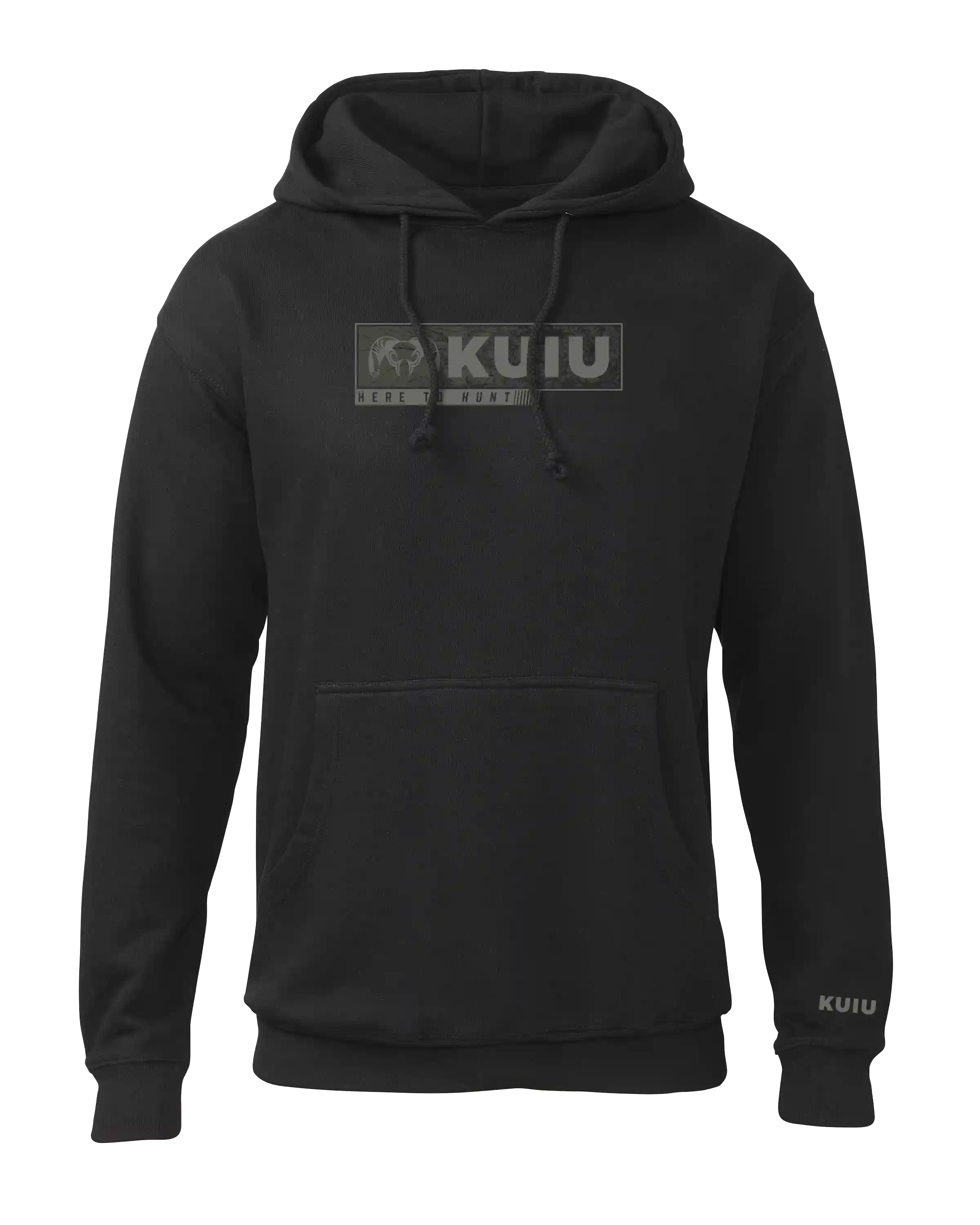 Outlet KUIU Here to Hunt Gritstone Hoodie | Black