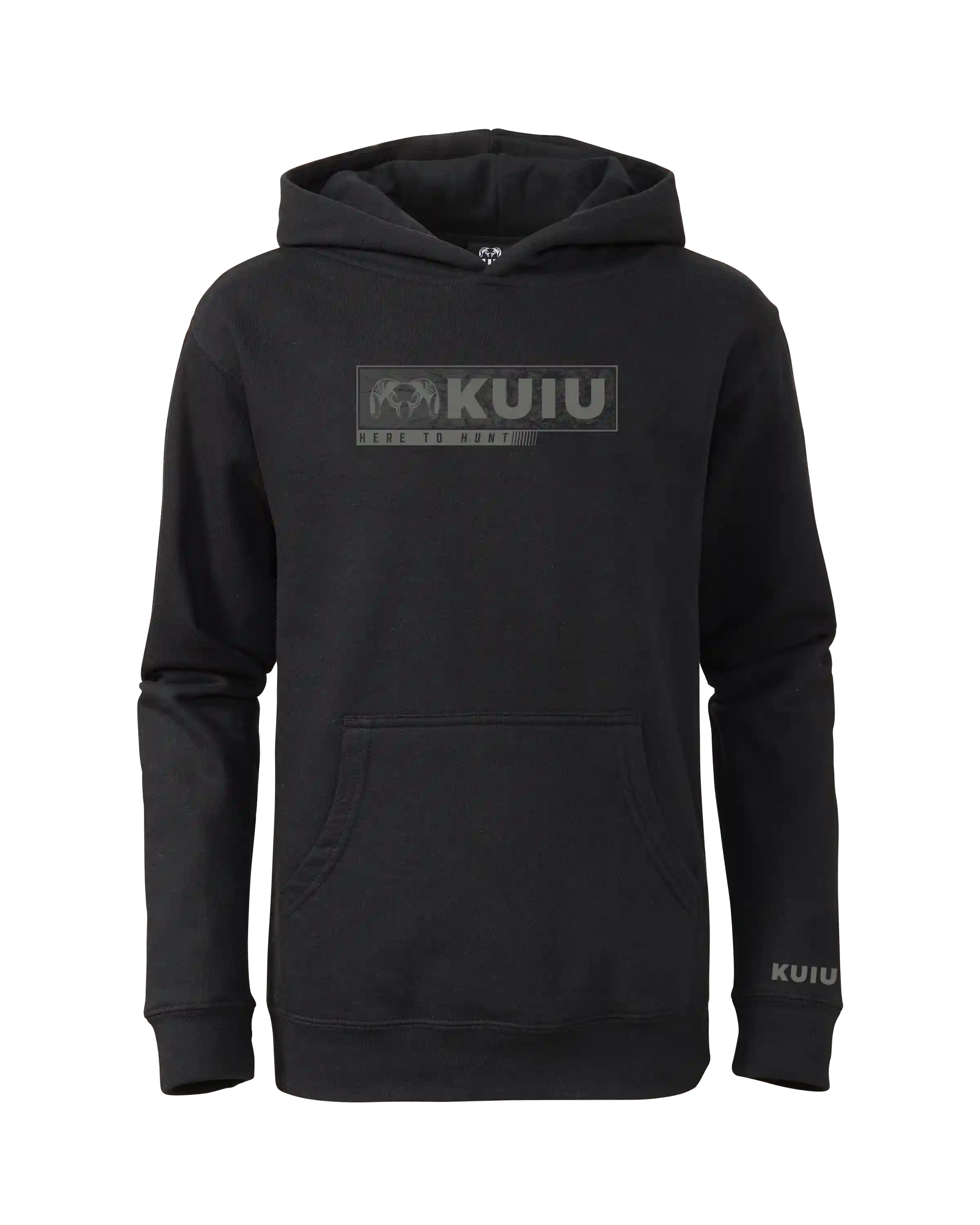 Youth Here to Hunt Gritstone Hoodie | Black
