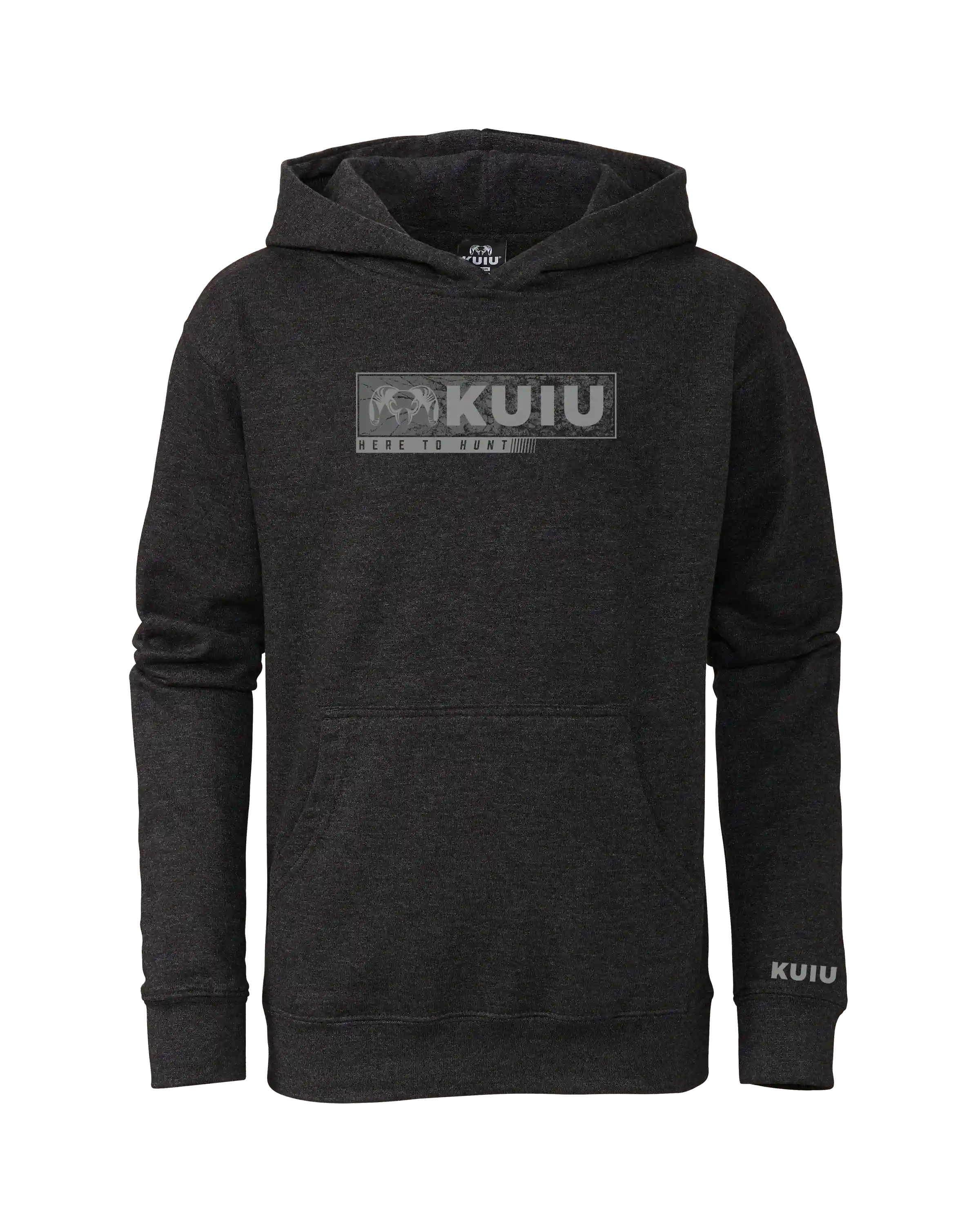 Youth Here to Hunt Gritstone Hoodie | Charcoal