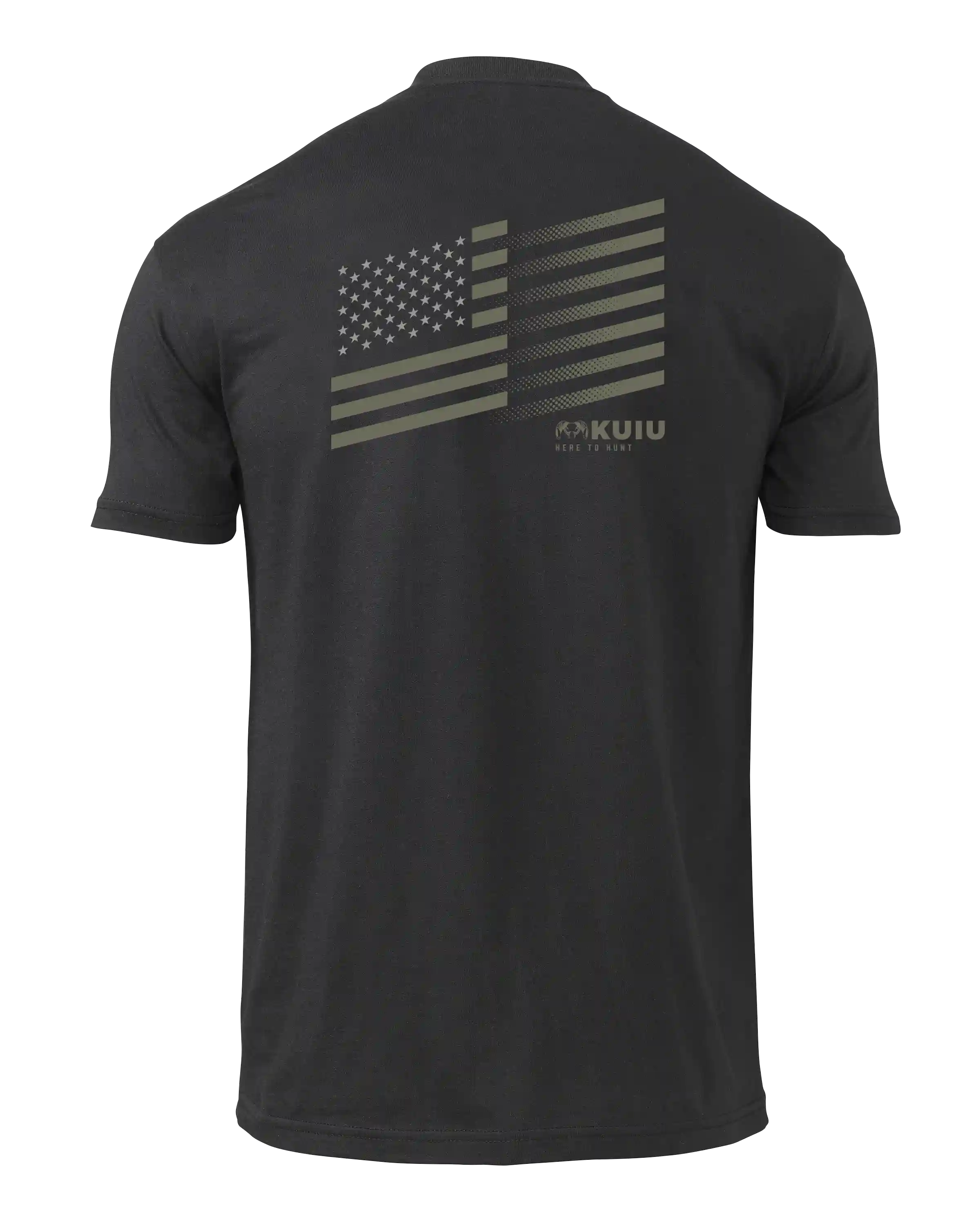 KUIU Solid Flag Fade T-Shirt | Black