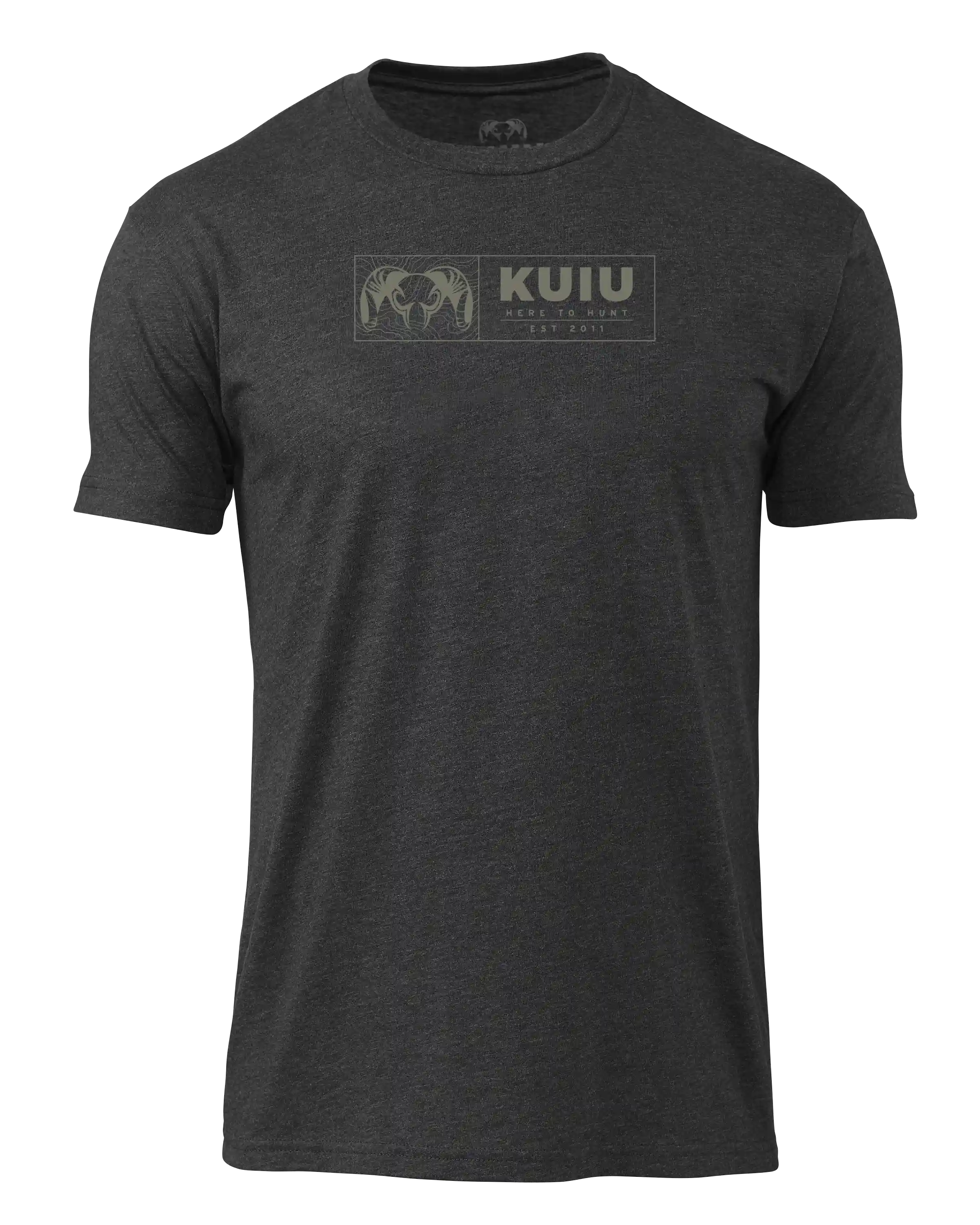 KUIU Topo Block T-Shirt | Charcoal