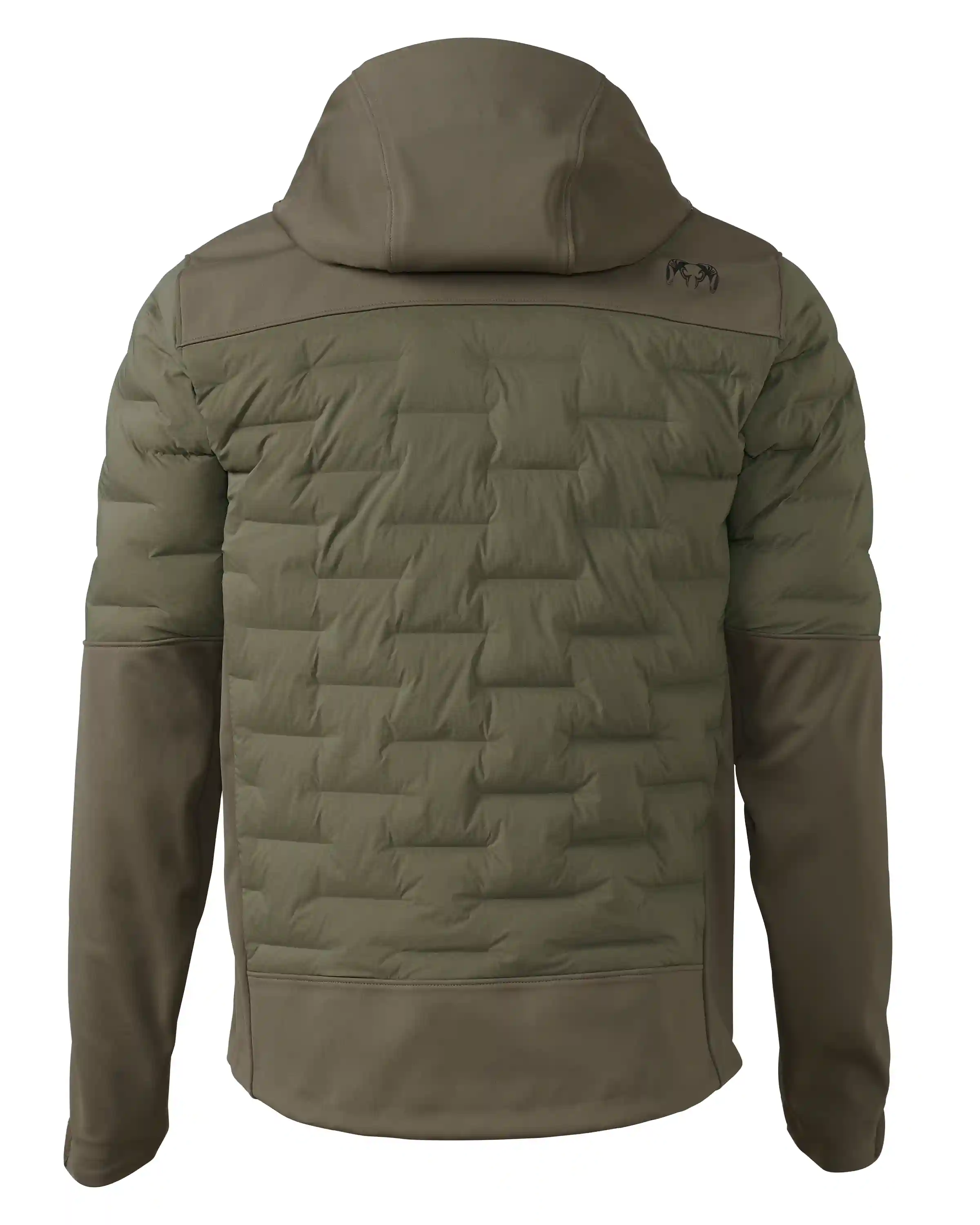 Alternative view of Axis Thermal Hybrid Hooded Jacket | Ash
