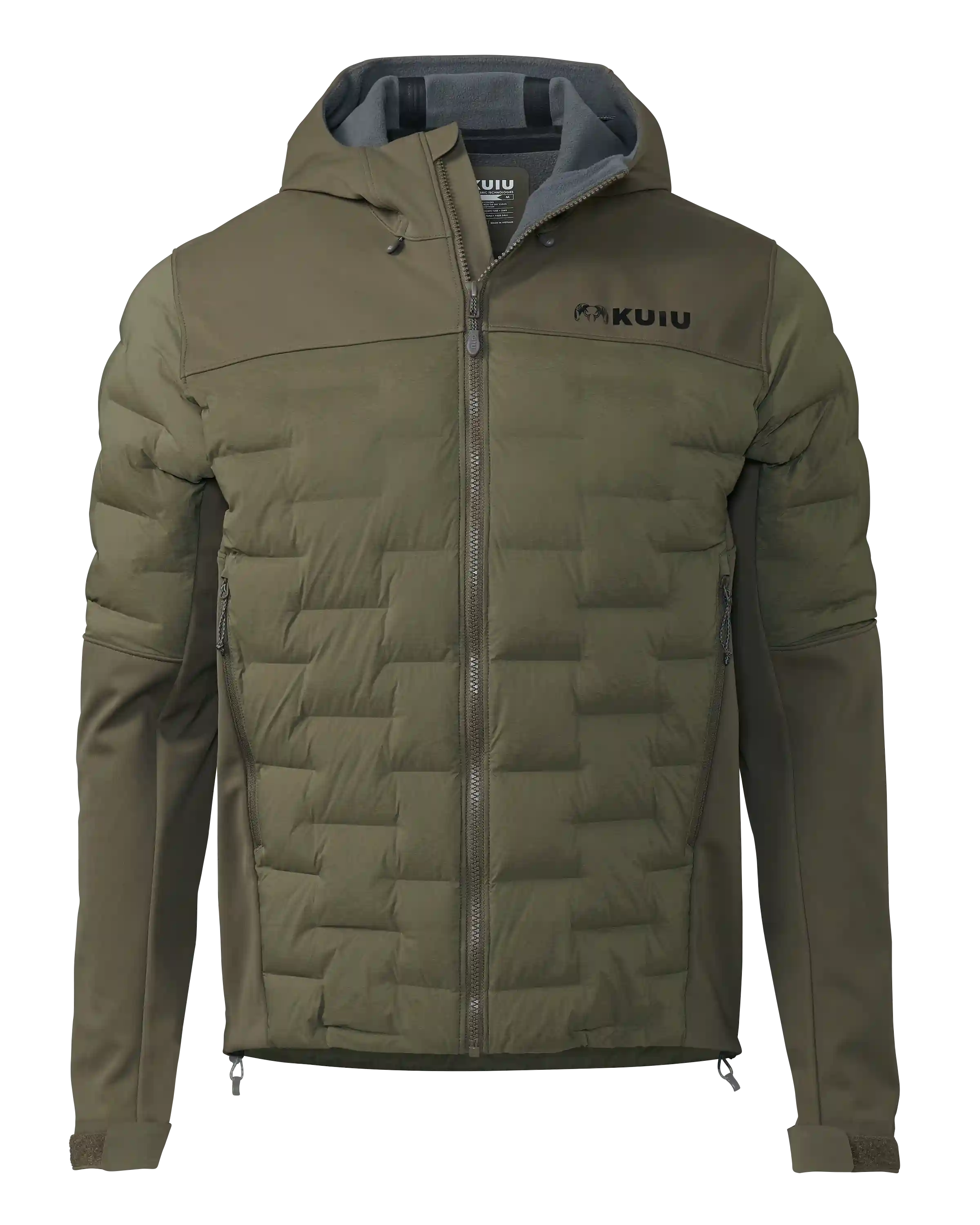 Axis Thermal Hybrid Hooded Jacket | Ash