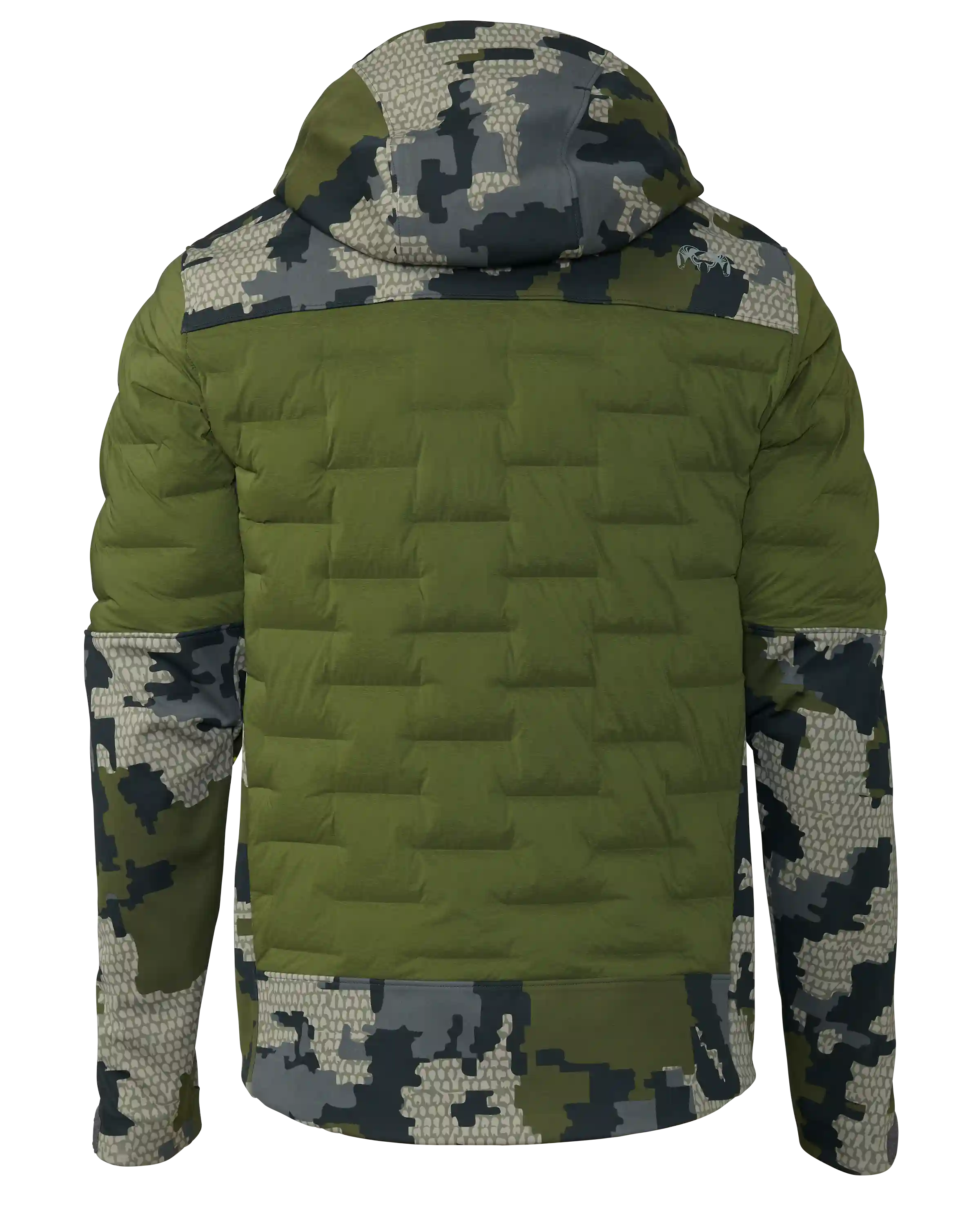 Alternative view of Axis Thermal Hybrid Hooded Jacket | Verde