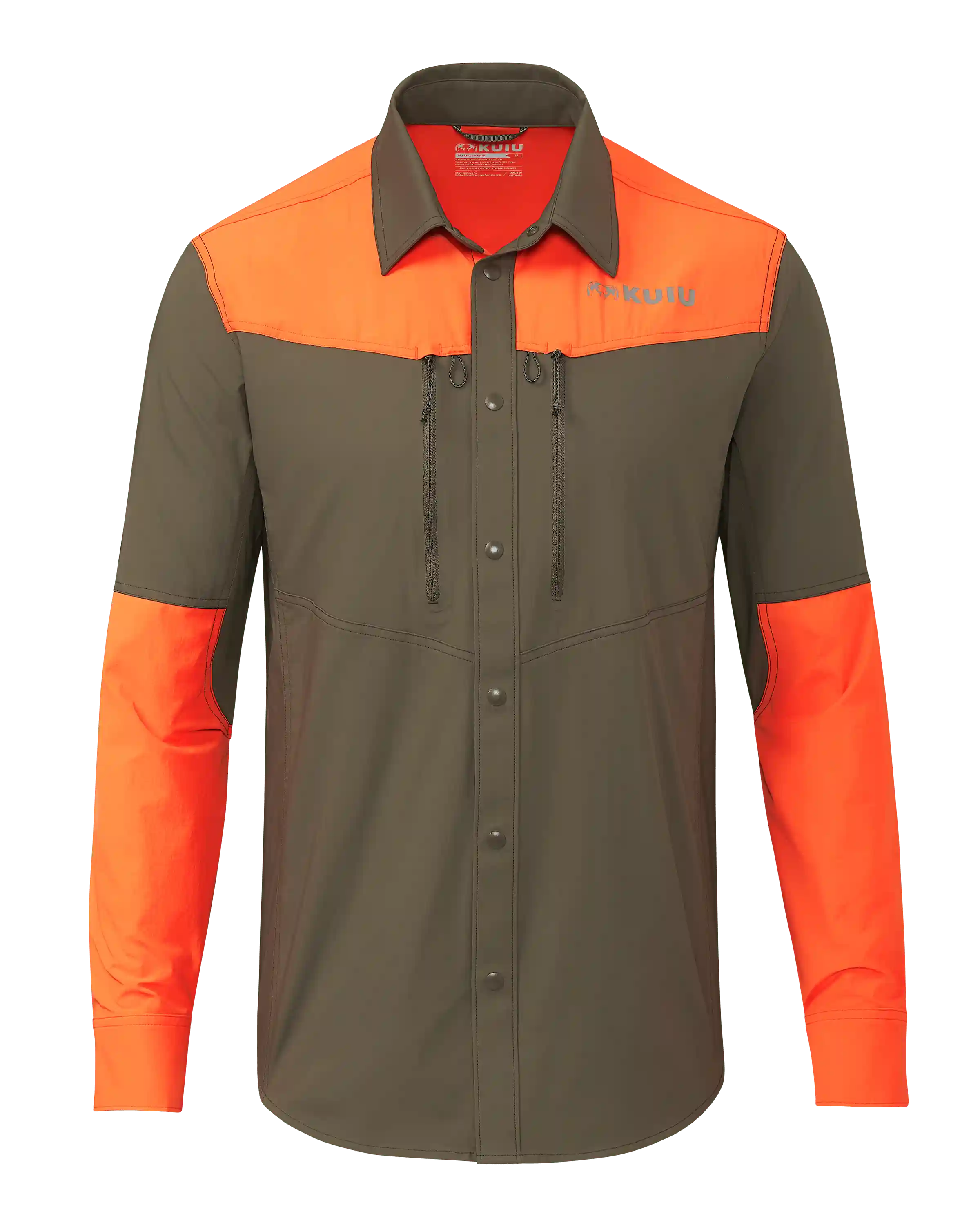 Upland Sporter Shirt | Major Brown/Blaze Orange