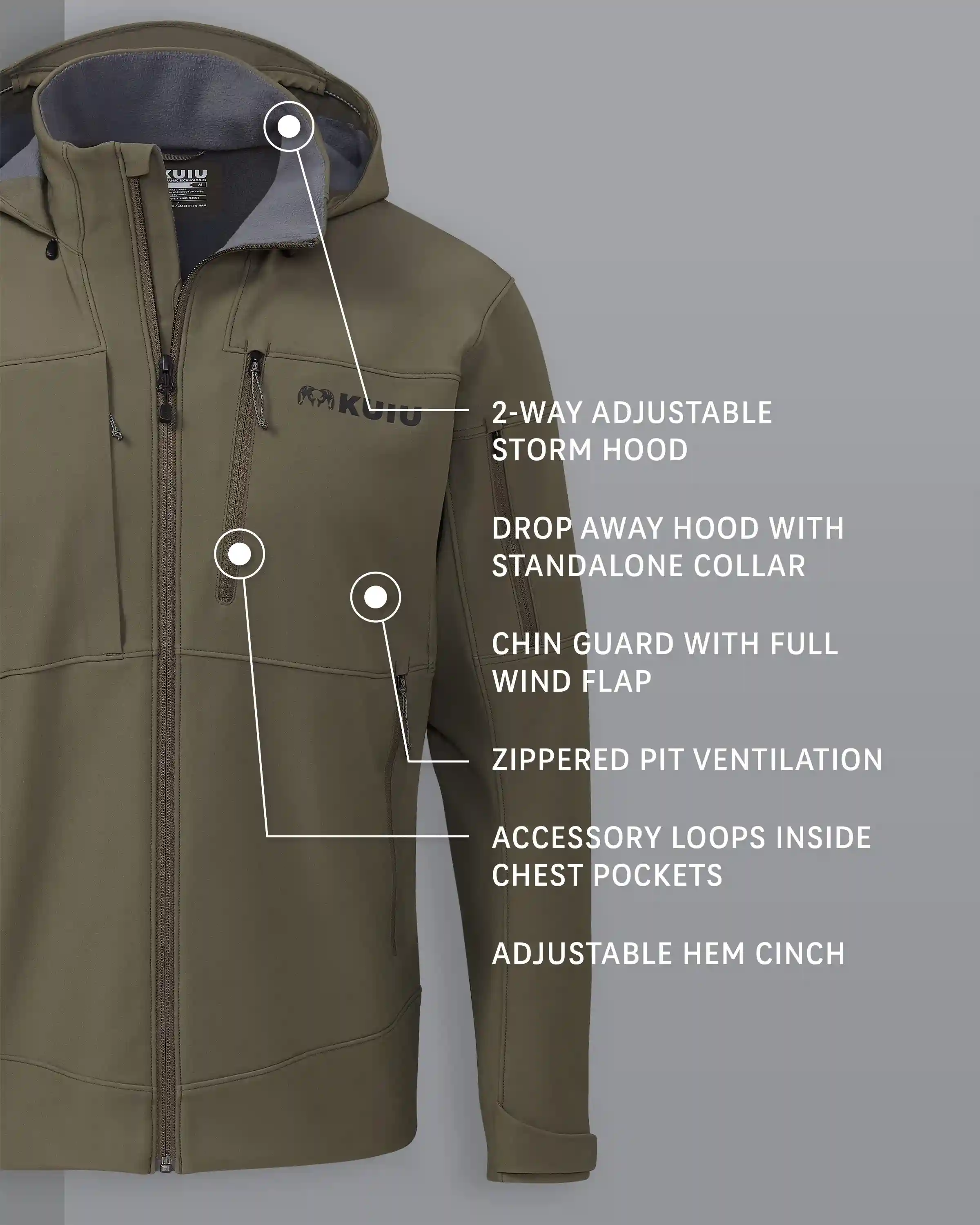 Alternative view of Guide PRO Hooded Jacket | Ash