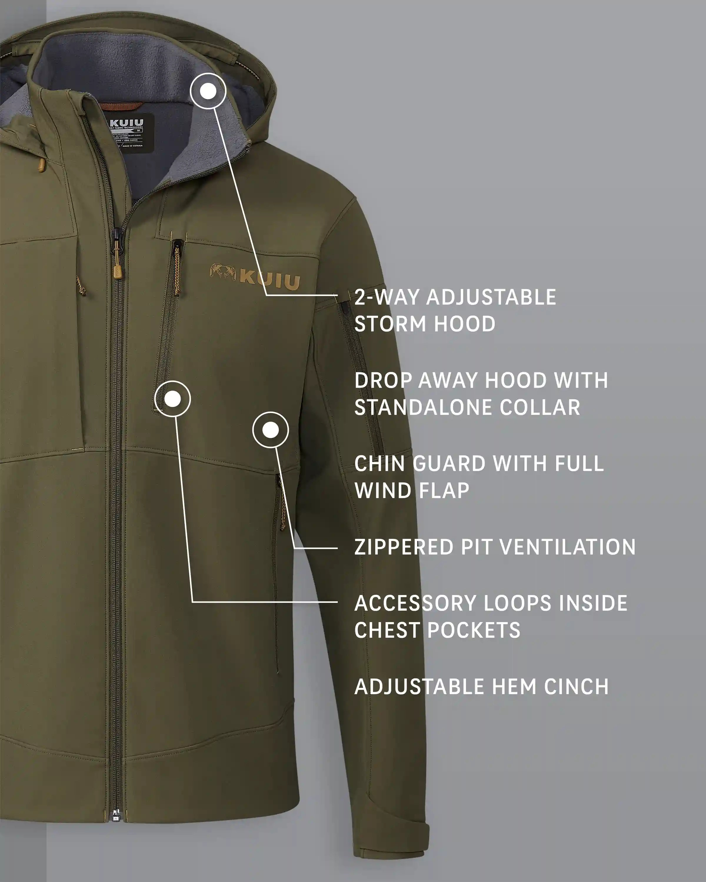 Alternative view of Guide PRO Hooded Jacket | Evergreen