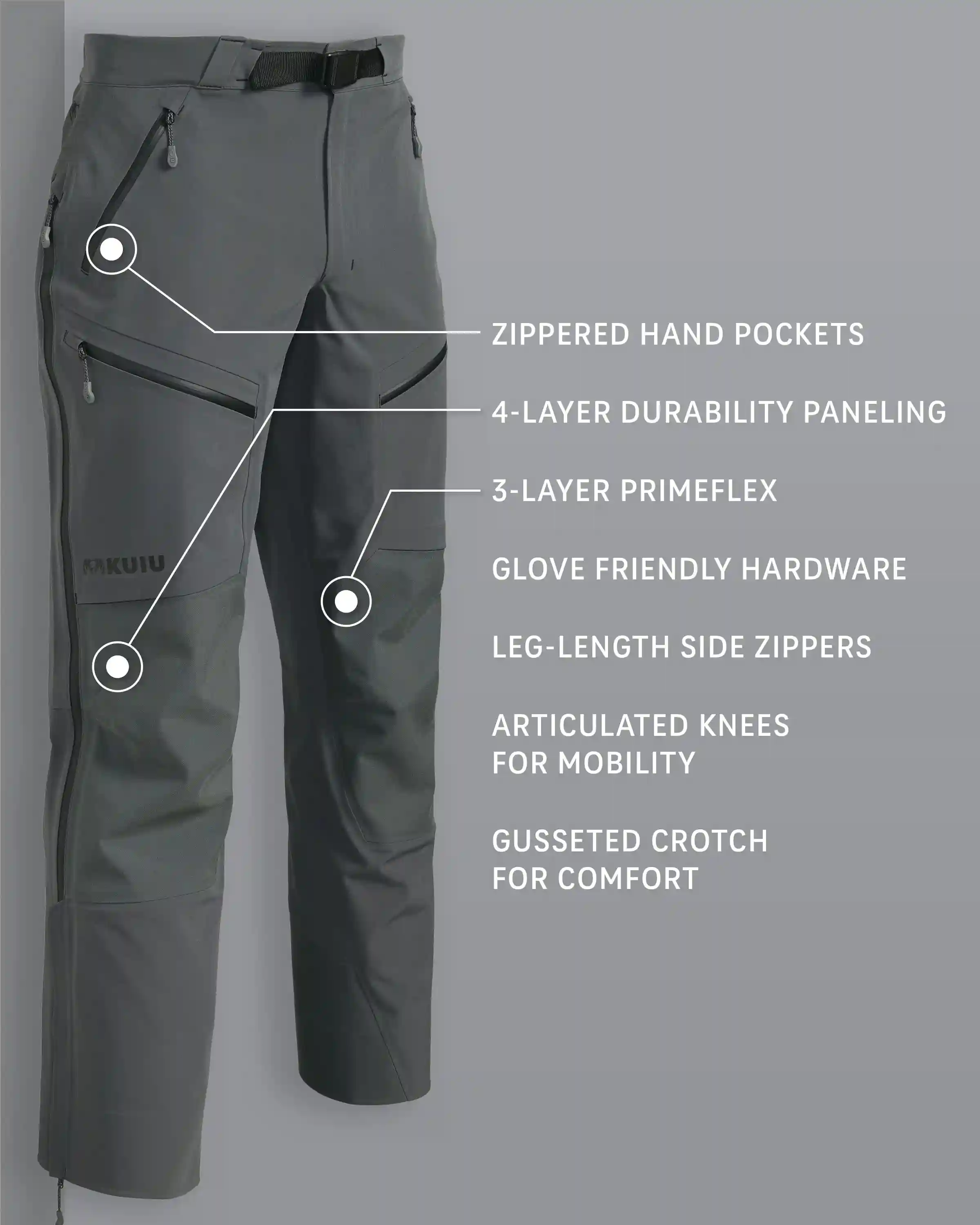 Alternative view of Yukon TR Rain Pant | Gunmetal