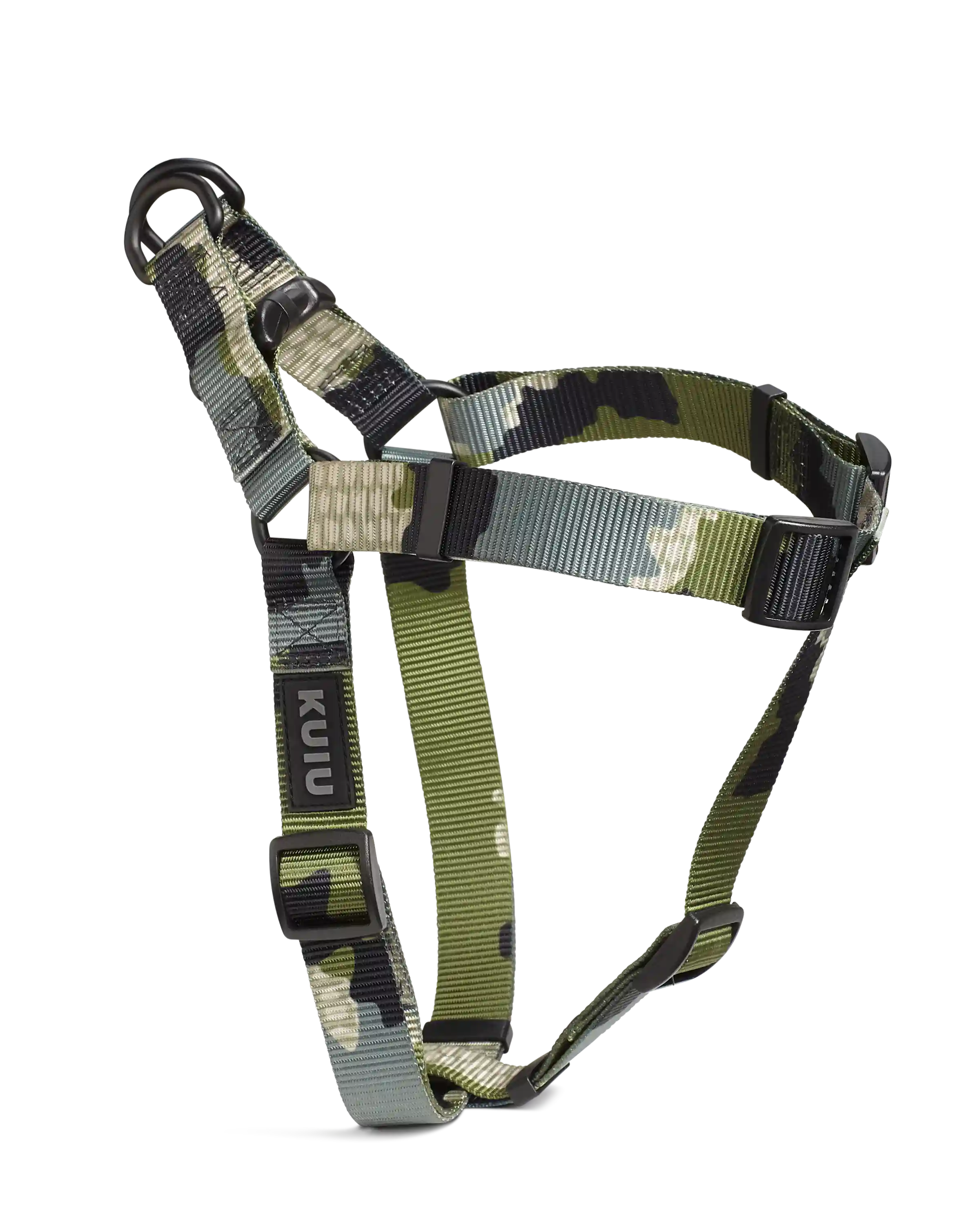 Camo Webbing Dog Harness | Verde