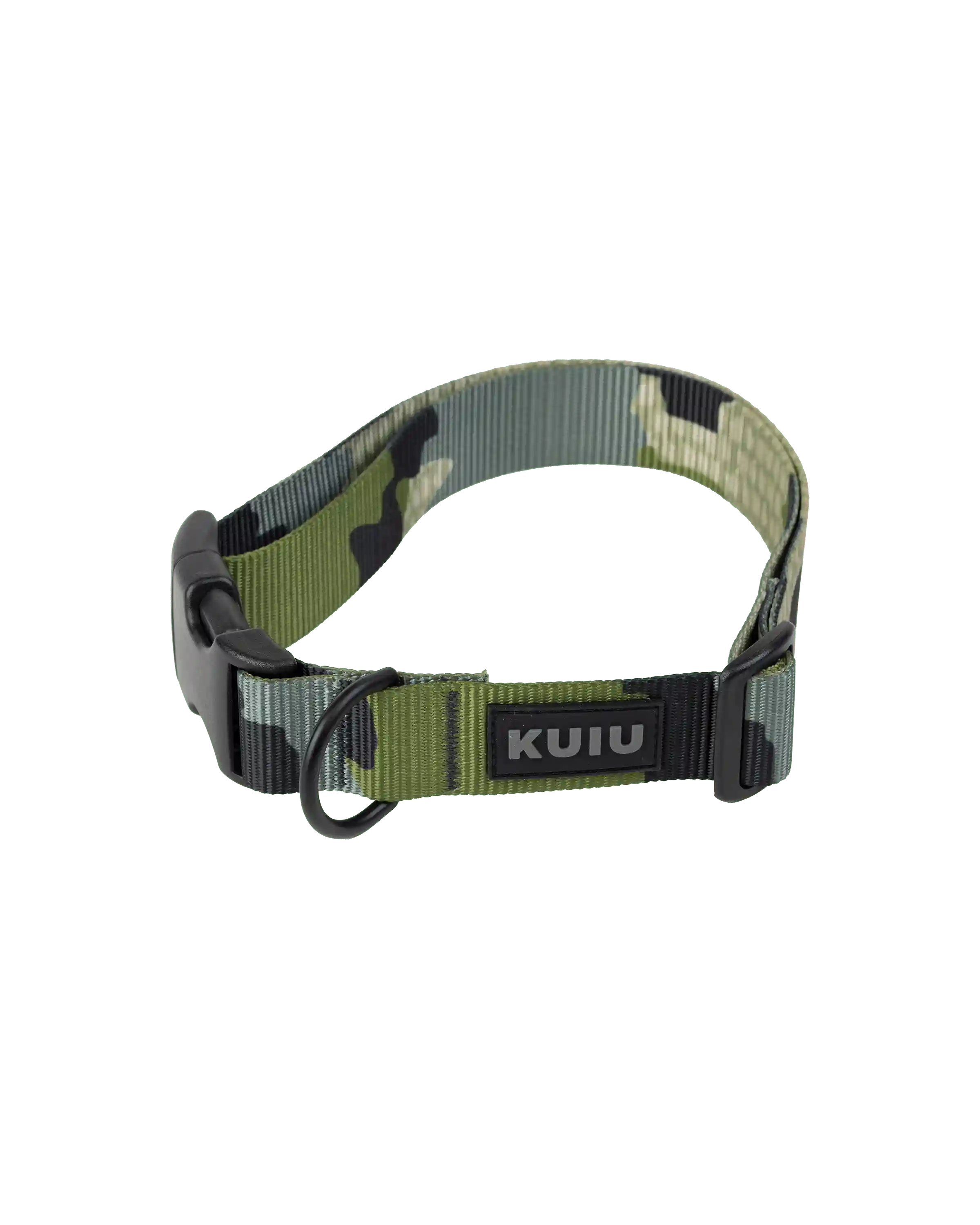 Camo Webbing Dog Collar | Verde
