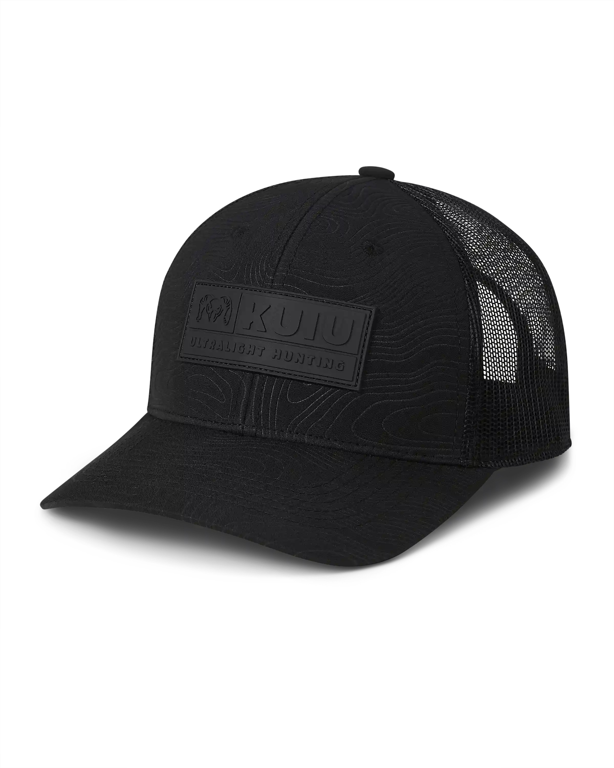 KUIU Topo Patch Hat | Black/Black