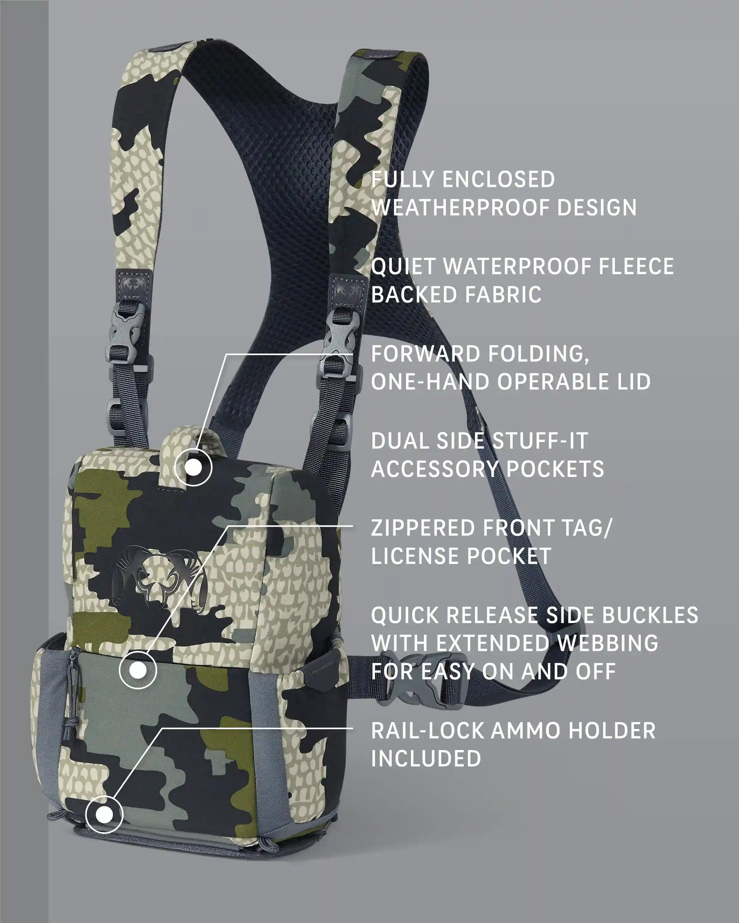 Alternative view of PRO G3 Bino Harness | Verde