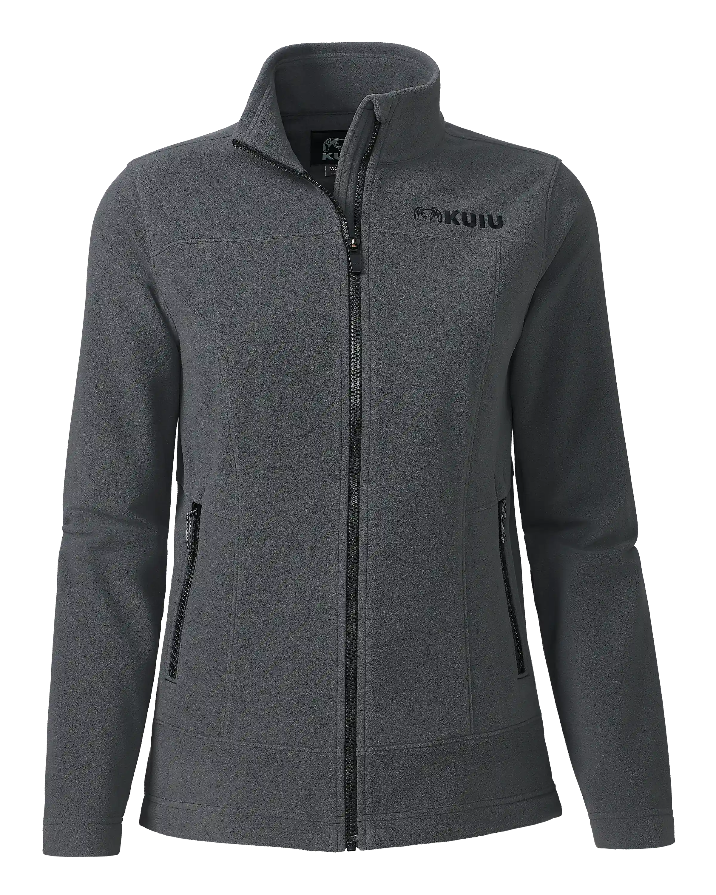 Women's Border Fleece Full Zip | Gunmetal