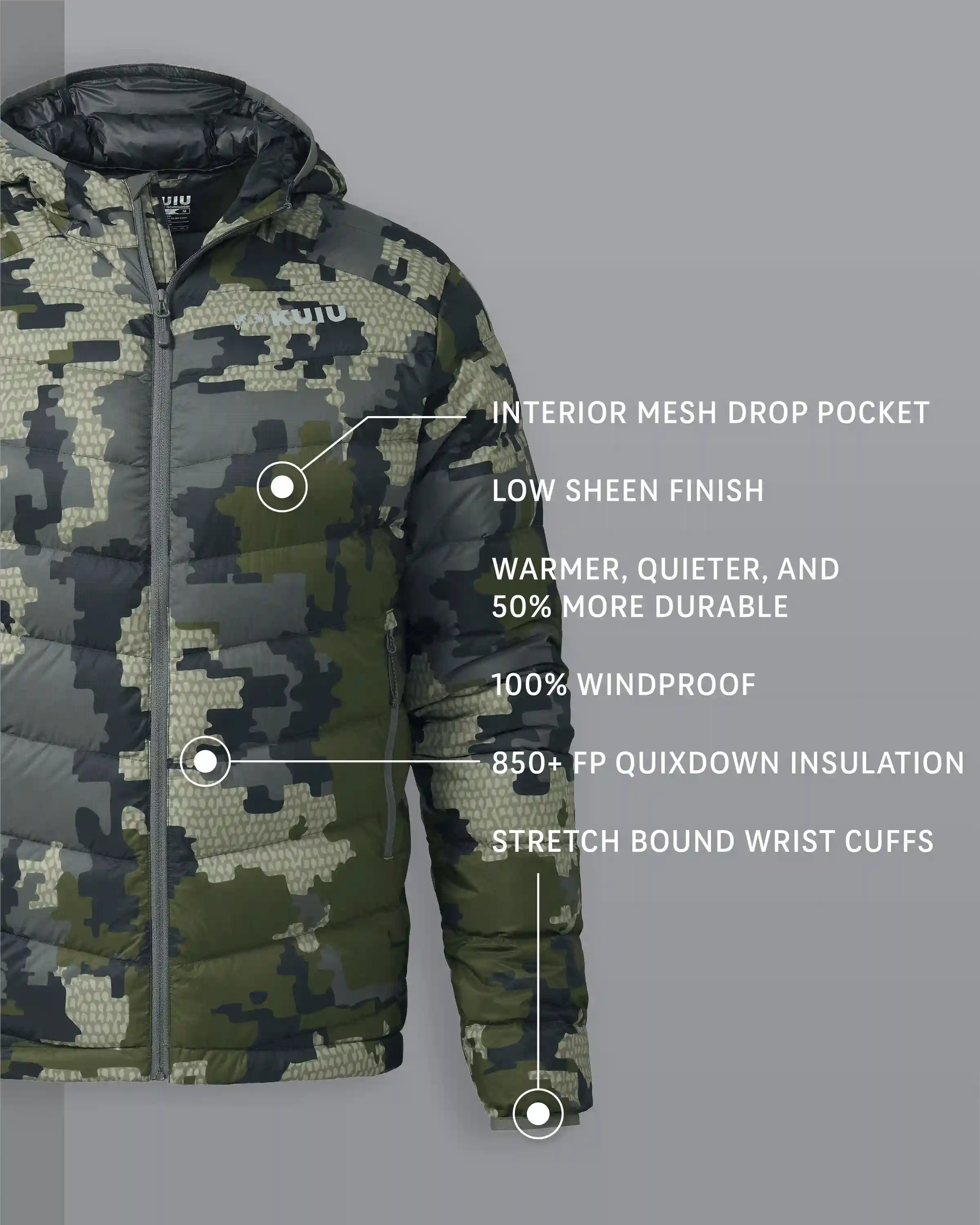 Alternative view of Super Down LT Hooded Jacket | Verde