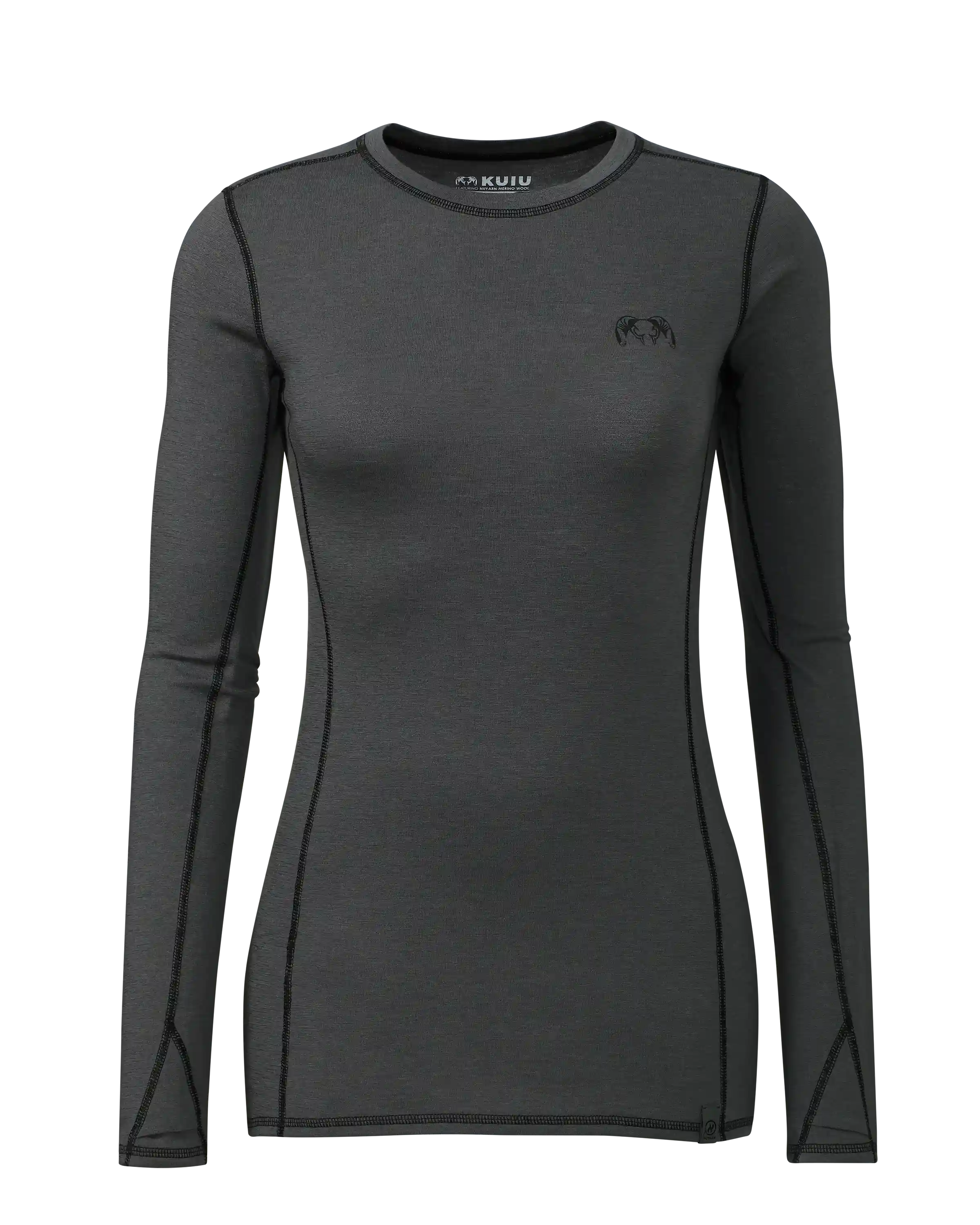 Women's ULTRA Merino 145 LS Crew | Gunmetal