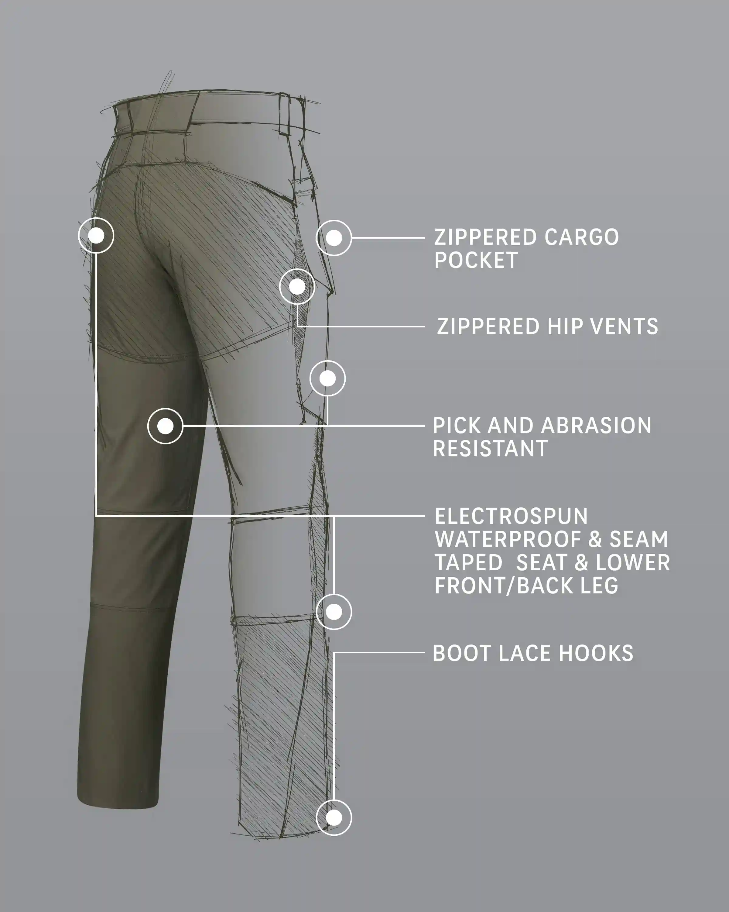 Alternative view of Kutana Hybrid Pant | Verde